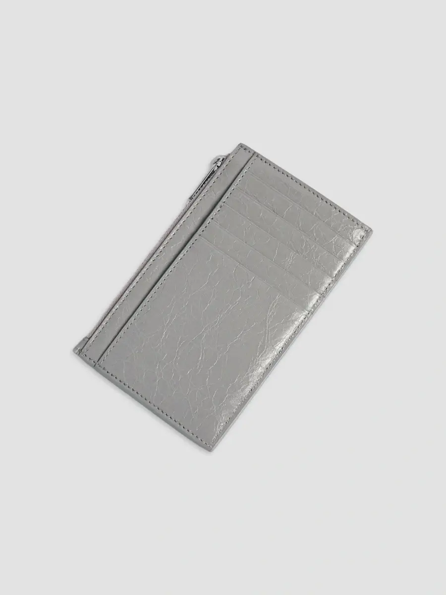 Balenciaga Men's Superbusy Long Coin and Card Holder - Grey | Thumbnail 2 Balenciaga Men's Superbusy Long Coin and Card Holder - Grey | Thumbnail 2