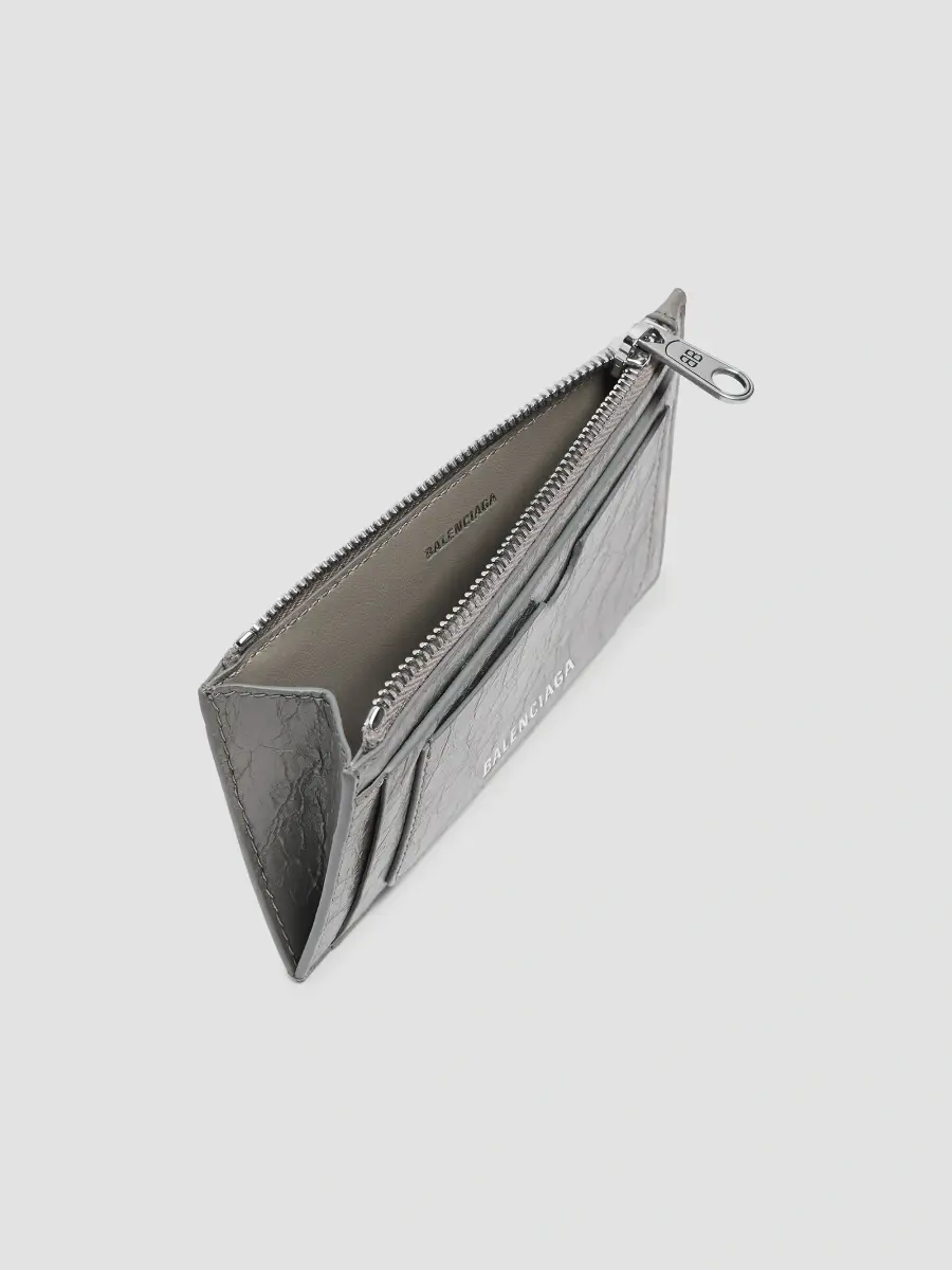 Balenciaga Men's Superbusy Long Coin and Card Holder - Grey | Thumbnail 3 Balenciaga Men's Superbusy Long Coin and Card Holder - Grey | Thumbnail 3