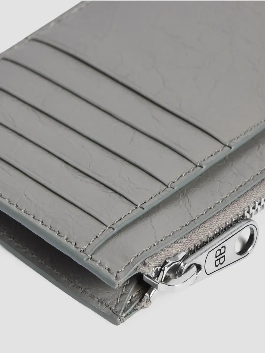 Balenciaga Men's Superbusy Long Coin and Card Holder - Grey | Thumbnail 4 Balenciaga Men's Superbusy Long Coin and Card Holder - Grey | Thumbnail 4