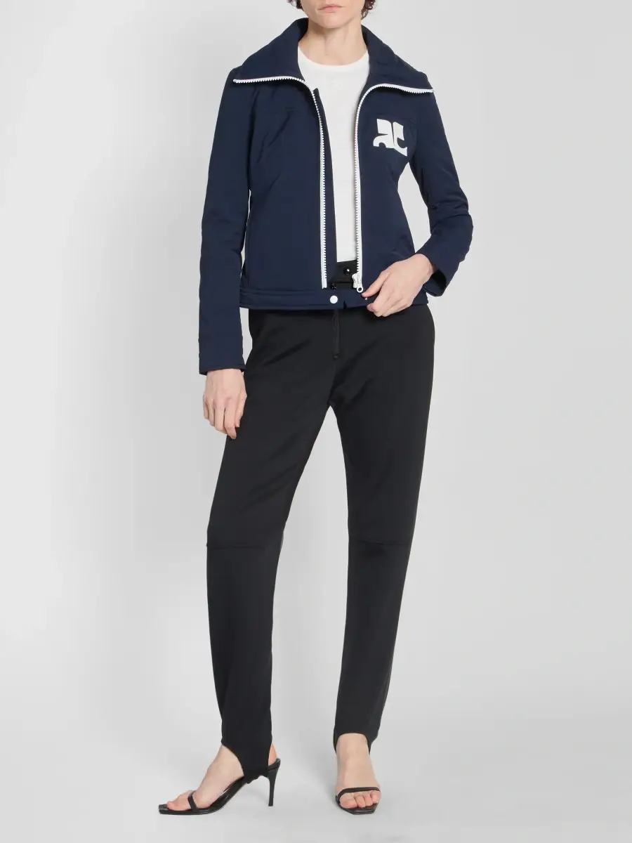 Courrèges Women's Logo Nylon Zip-Front Jacket | Thumbnail 2 Courrèges Women's Logo Nylon Zip-Front Jacket | Thumbnail 2