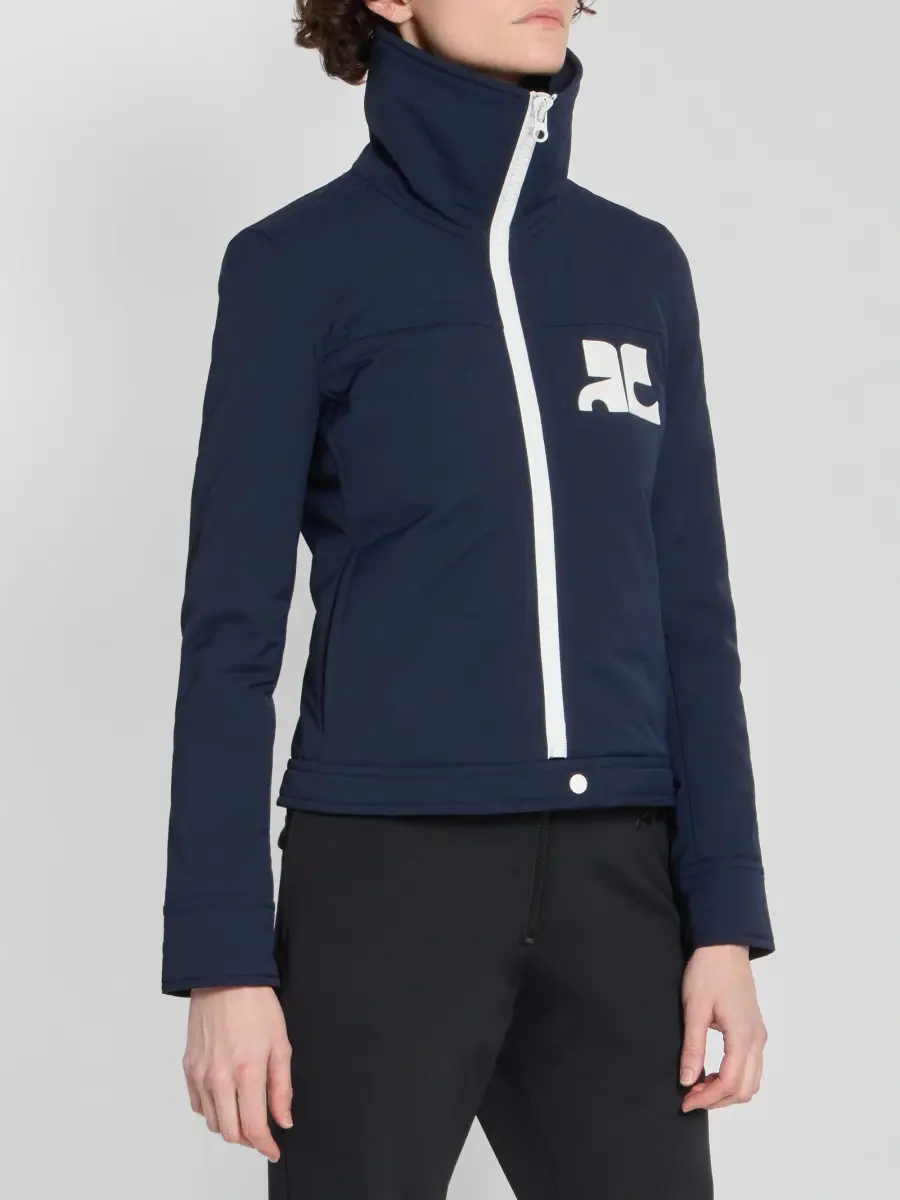 Courrèges Women's Logo Nylon Zip-Front Jacket | Thumbnail 4 Courrèges Women's Logo Nylon Zip-Front Jacket | Thumbnail 4