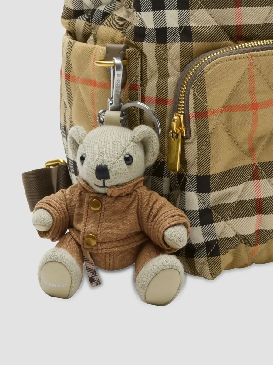 Burberry Women's Horseshoe Check Logo Backpack | Thumbnail 5 Burberry Women's Horseshoe Check Logo Backpack | Thumbnail 5