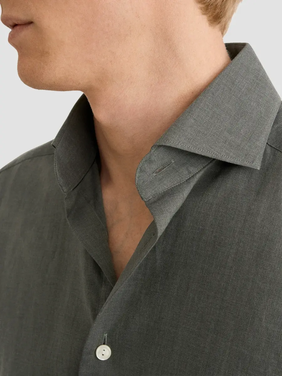 Eton Men's Flannel Button-Up Shirt | Thumbnail 5 Eton Men's Flannel Button-Up Shirt | Thumbnail 5
