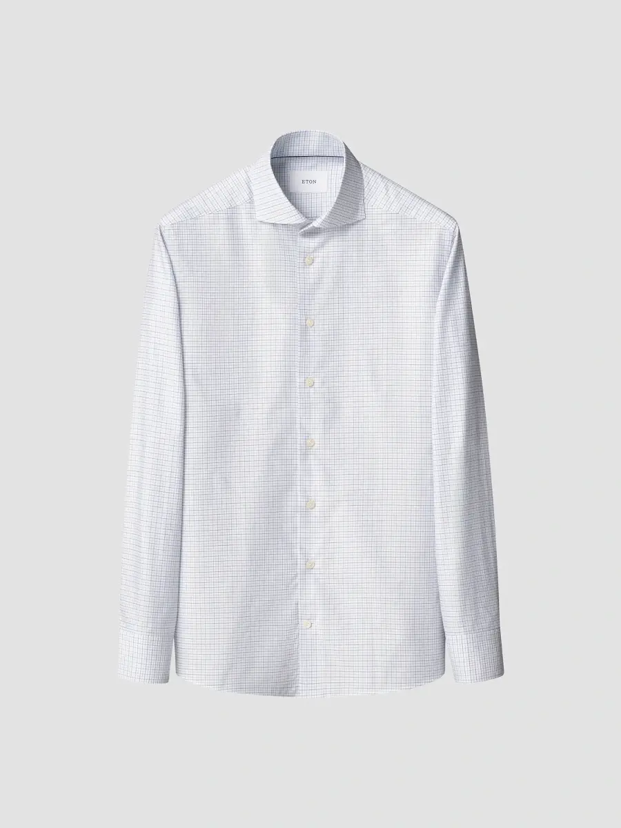 Eton Men's Cotton Check Shirt | Thumbnail 4 Eton Men's Cotton Check Shirt | Thumbnail 4