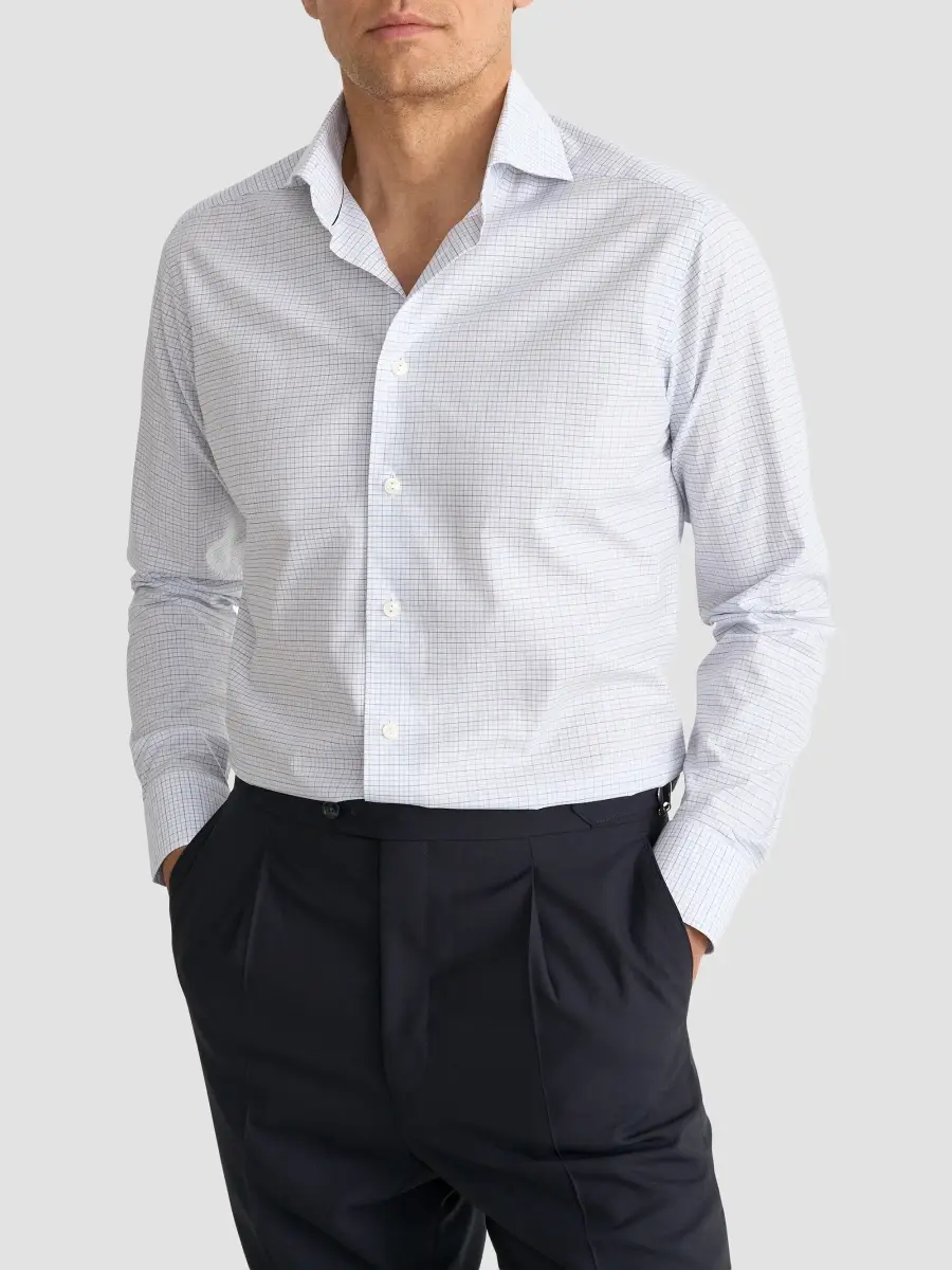 Eton Men's Cotton Check Shirt | Thumbnail 6 Eton Men's Cotton Check Shirt | Thumbnail 6