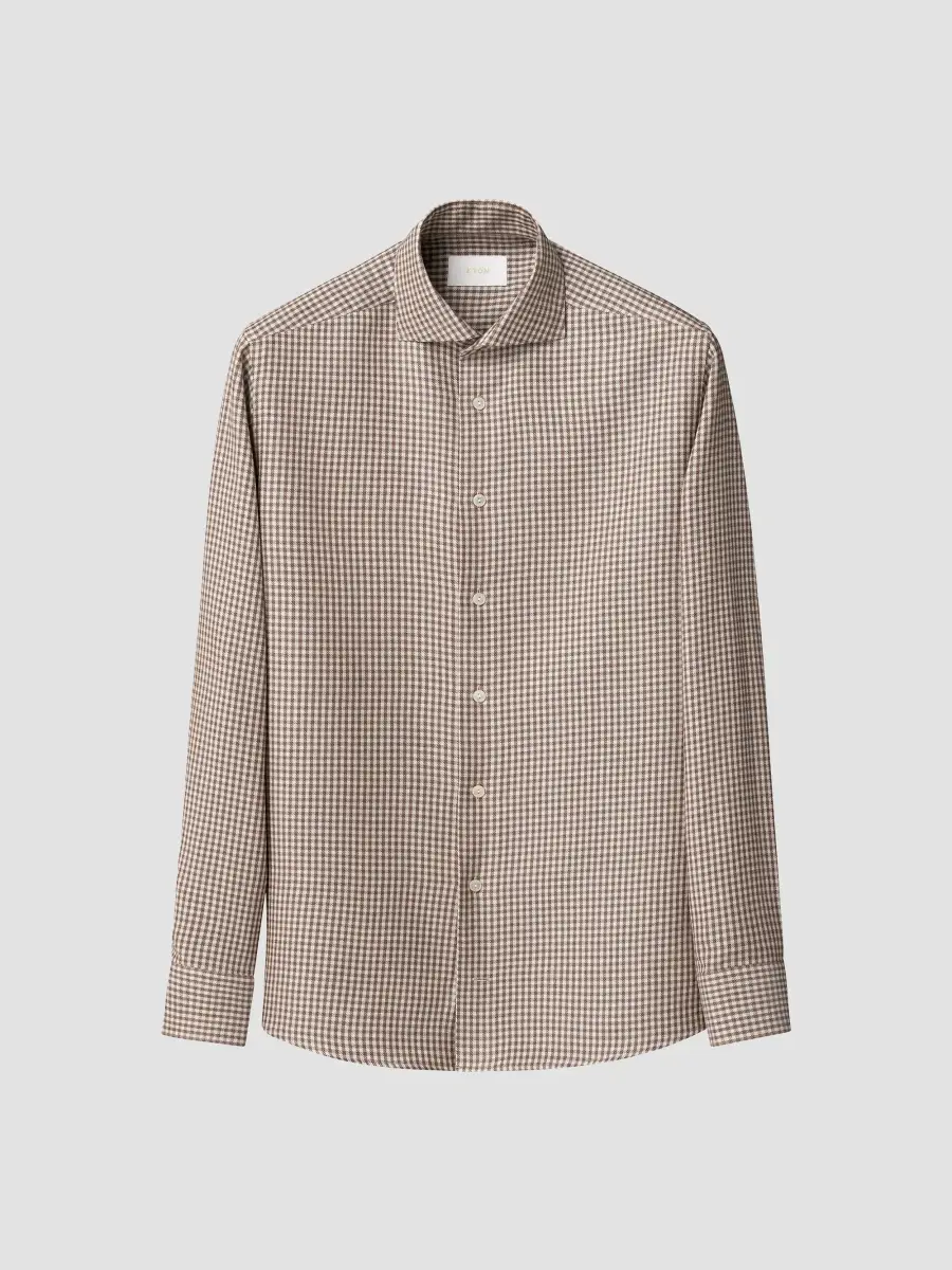 Eton Men's Gingham Cotton-Blend Button-Front Shirt | Thumbnail 4