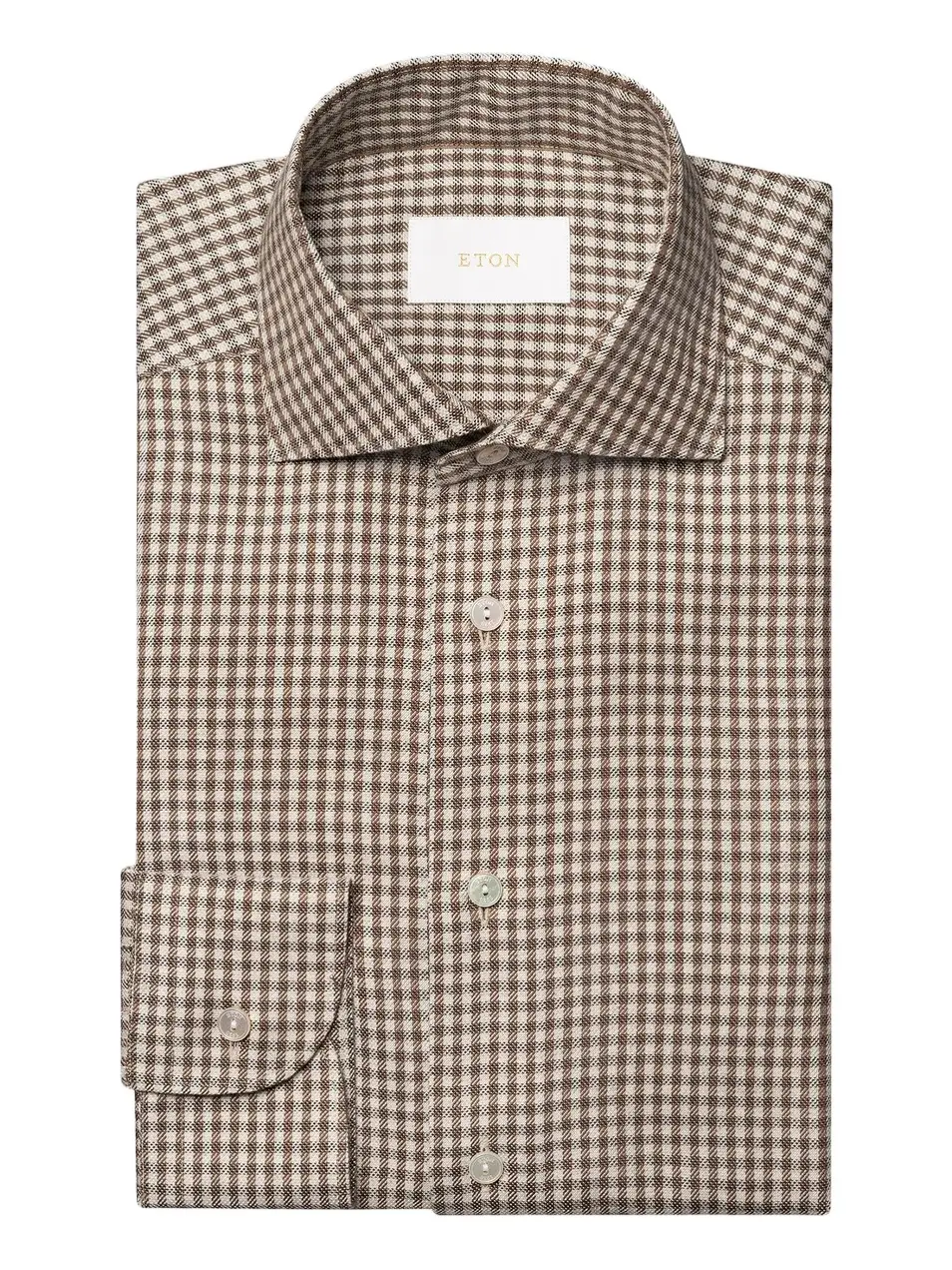 Men's Gingham Cotton-Blend Button-Front Shirt
