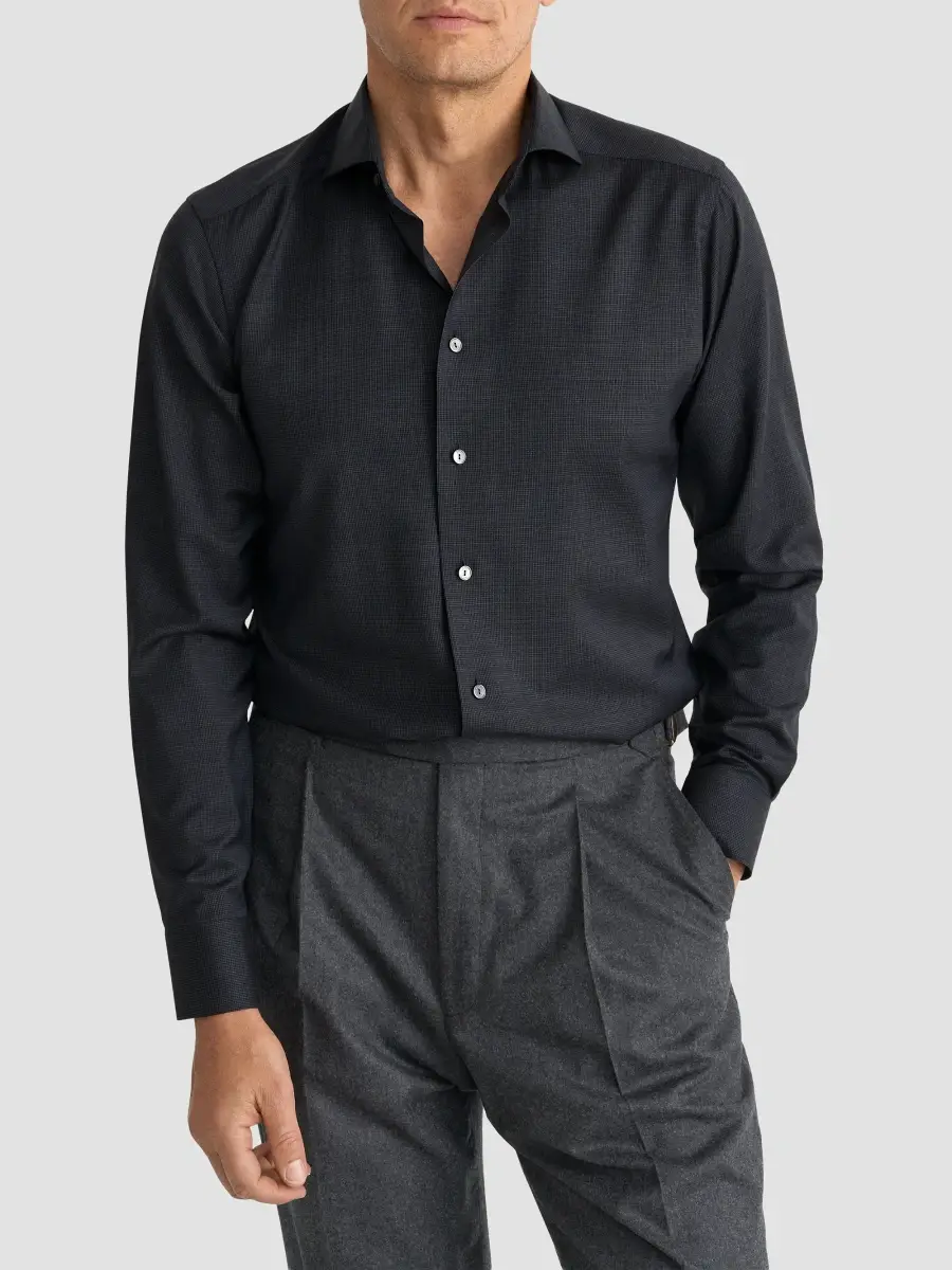 Eton Men's Houndstooth Wool Shirt | Thumbnail 3