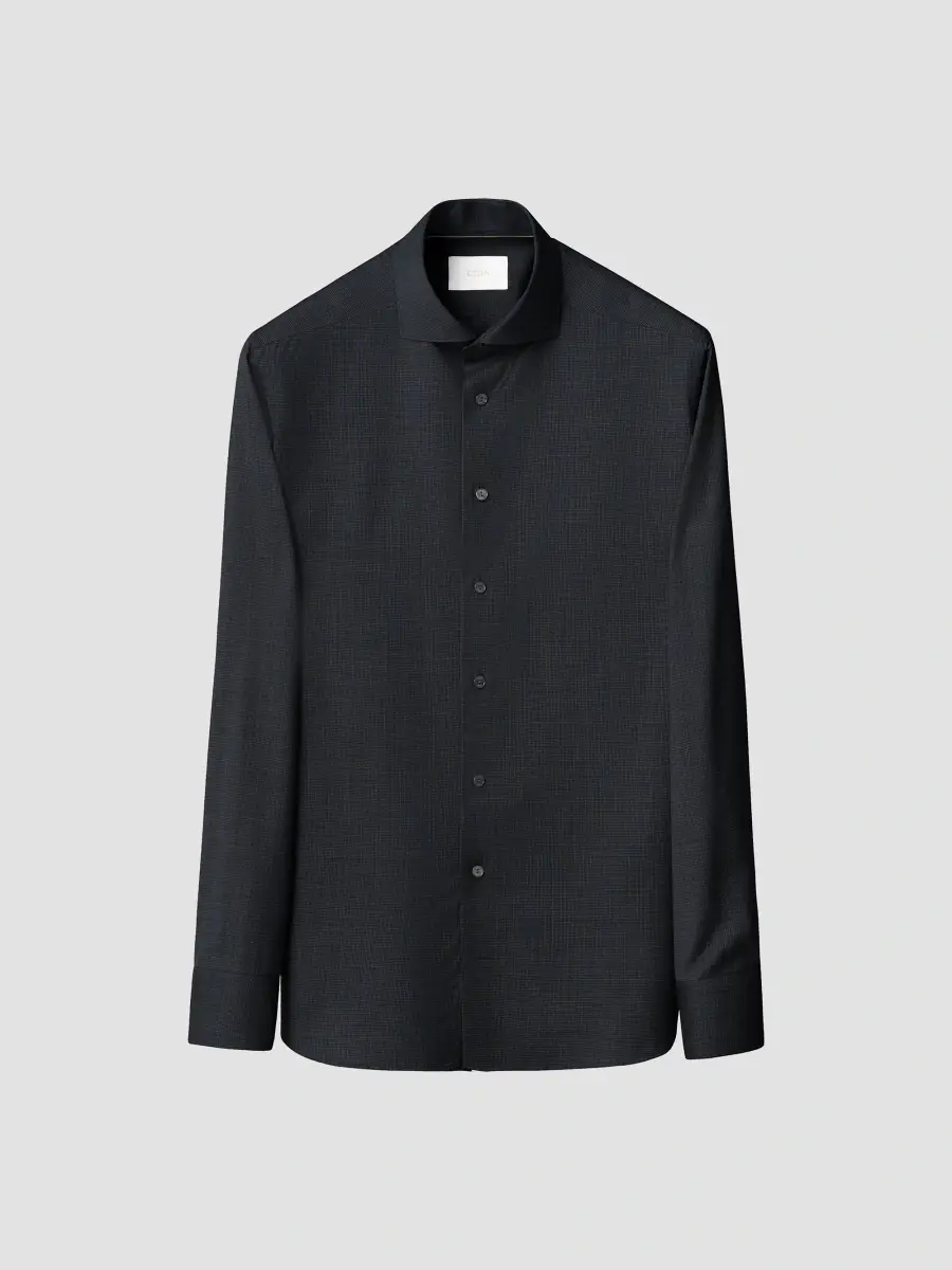Eton Men's Houndstooth Wool Shirt | Thumbnail 4