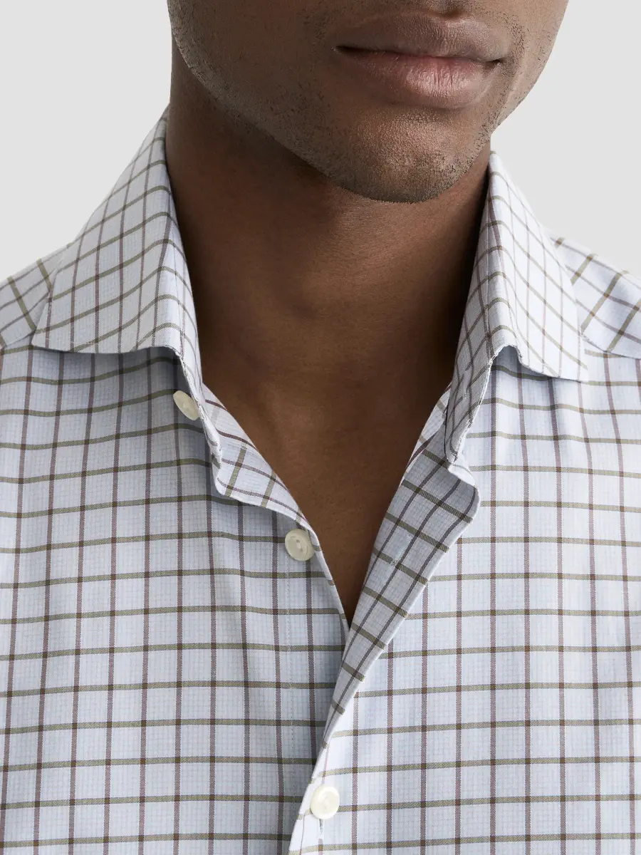 Eton Men's Check Cotton Twill Shirt | Thumbnail 5 Eton Men's Check Cotton Twill Shirt | Thumbnail 5