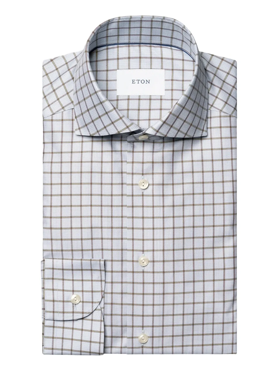 Men's Check Cotton Twill Shirt