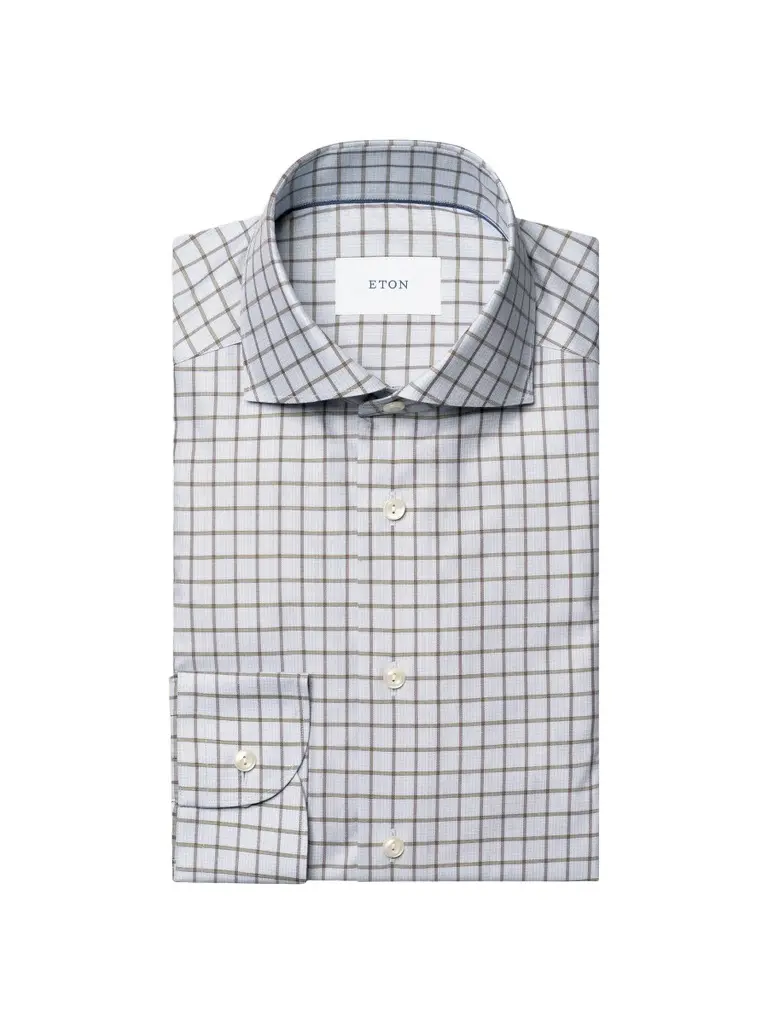Men's Check Cotton Twill Shirt