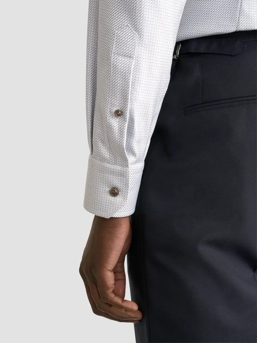 Eton Men's Micro Check Twill Shirt | Thumbnail 6 Eton Men's Micro Check Twill Shirt | Thumbnail 6