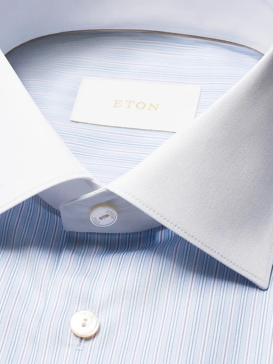 Eton Men's Striped Cotton Shirt | Thumbnail 3 Eton Men's Striped Cotton Shirt | Thumbnail 3