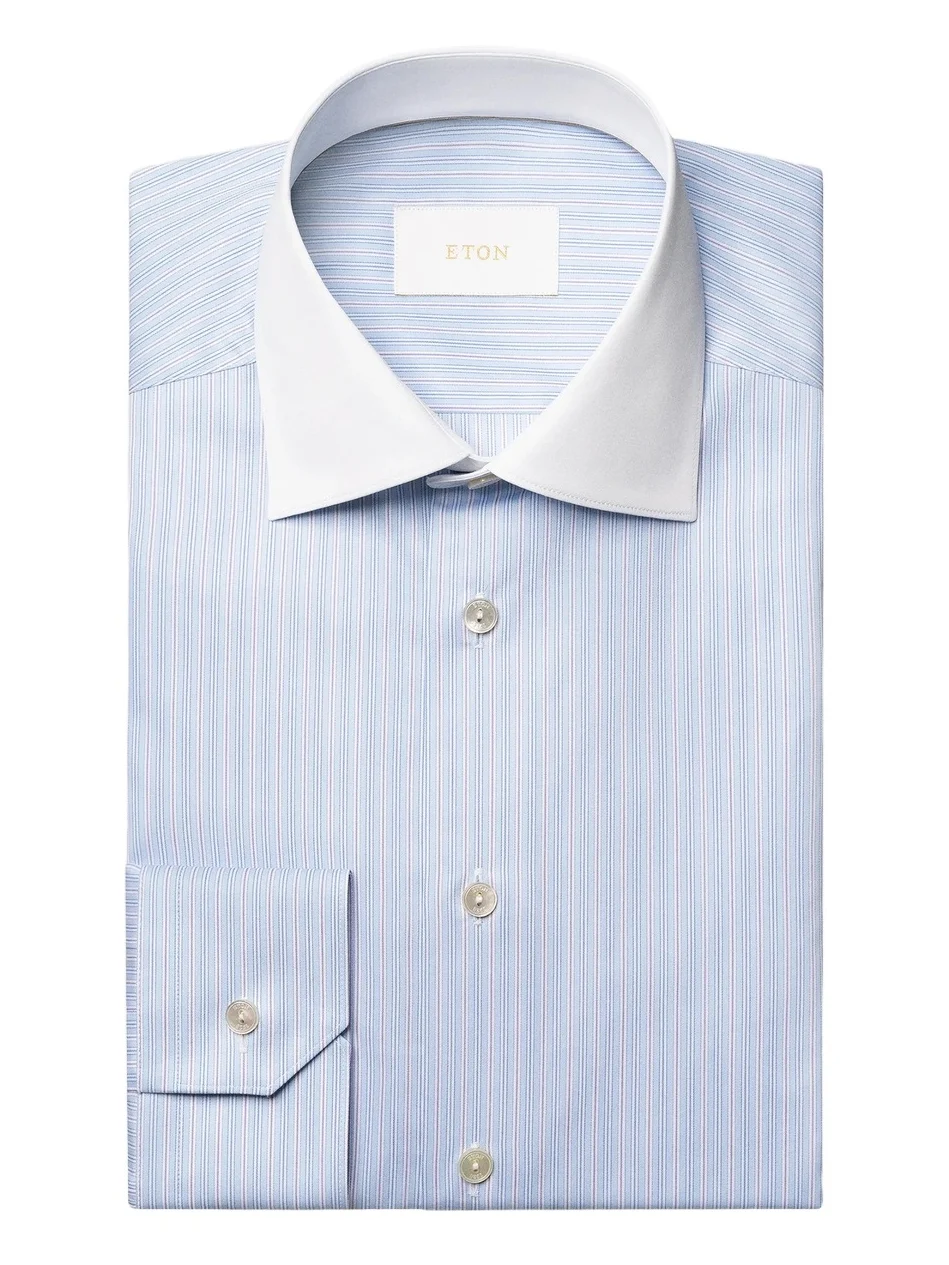 Eton Men's Striped Cotton Shirt
