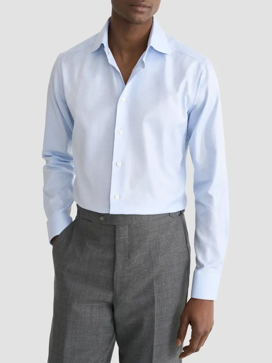 Eton Men's Herringbone Twill Shirt | Thumbnail 2 Eton Men's Herringbone Twill Shirt | Thumbnail 2
