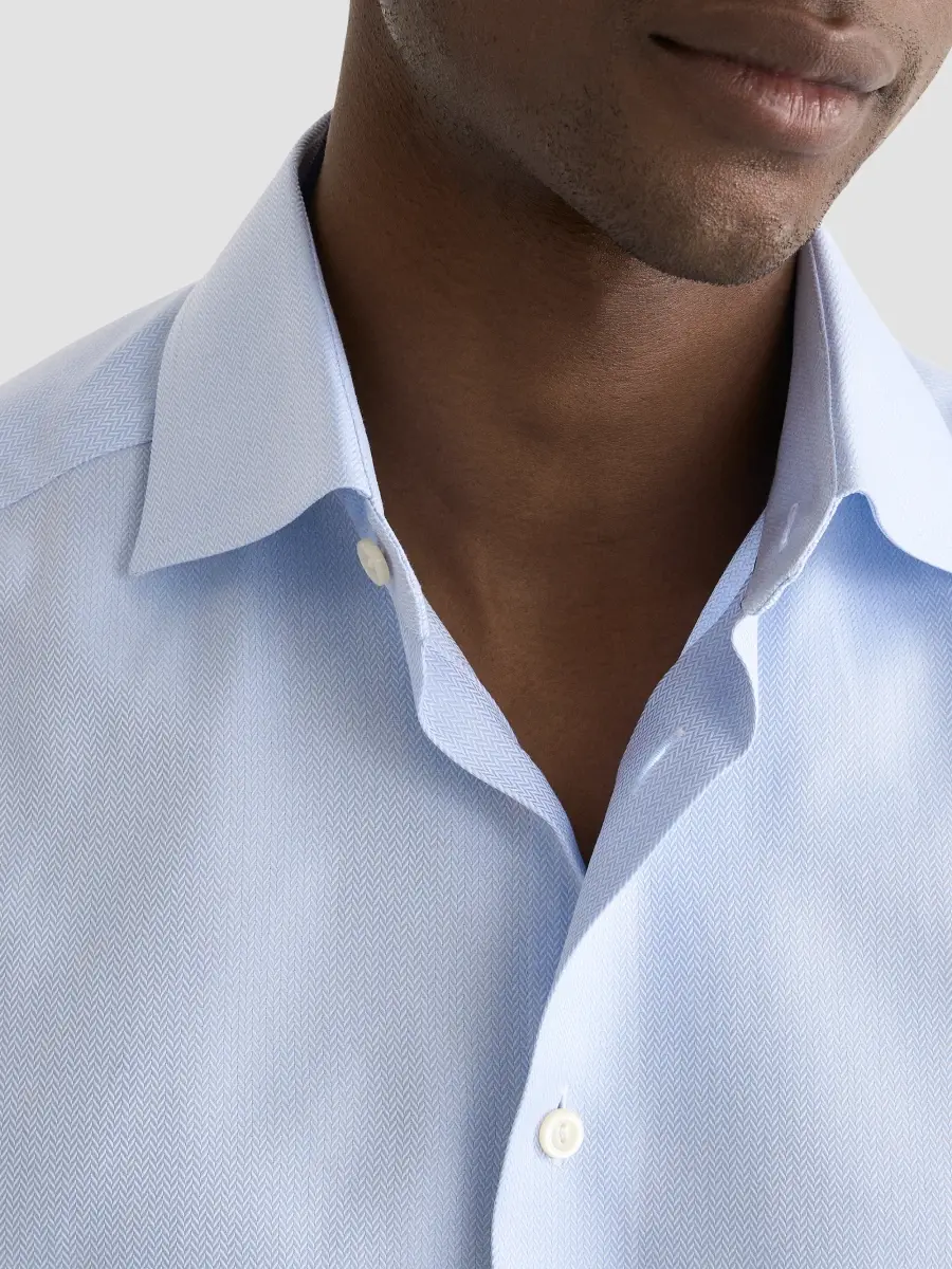 Eton Men's Herringbone Twill Shirt | Thumbnail 5 Eton Men's Herringbone Twill Shirt | Thumbnail 5