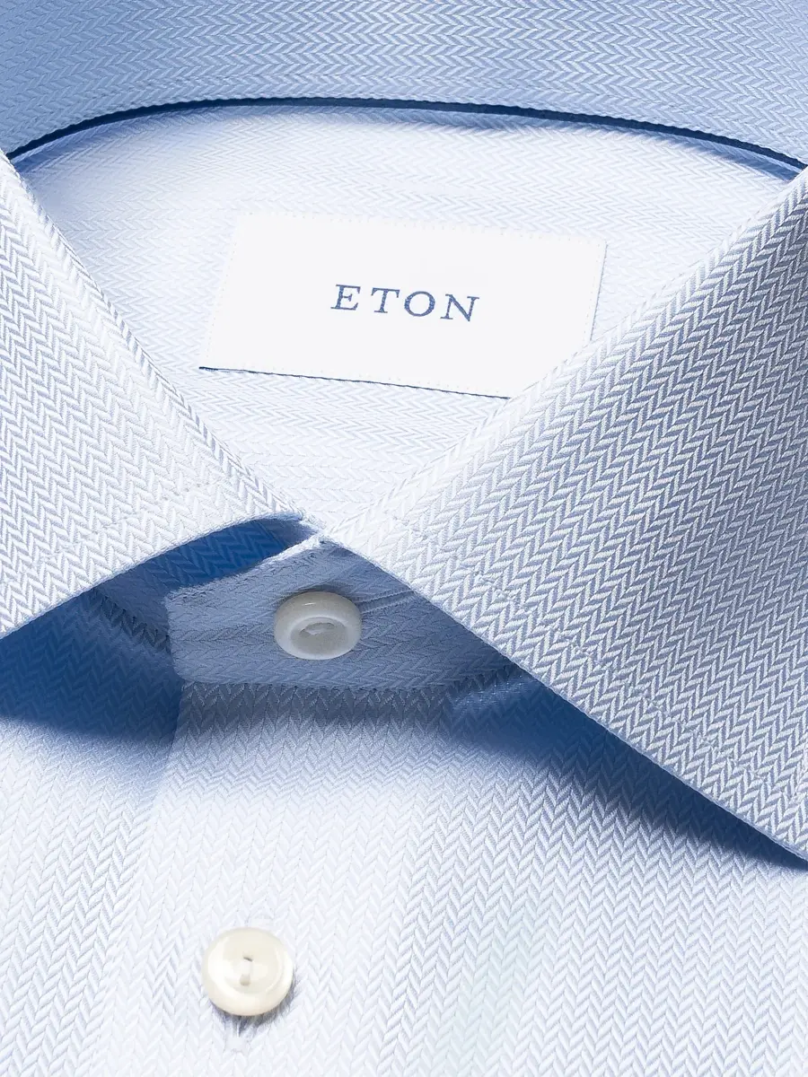 Eton Men's Herringbone Twill Shirt | Thumbnail 7 Eton Men's Herringbone Twill Shirt | Thumbnail 7