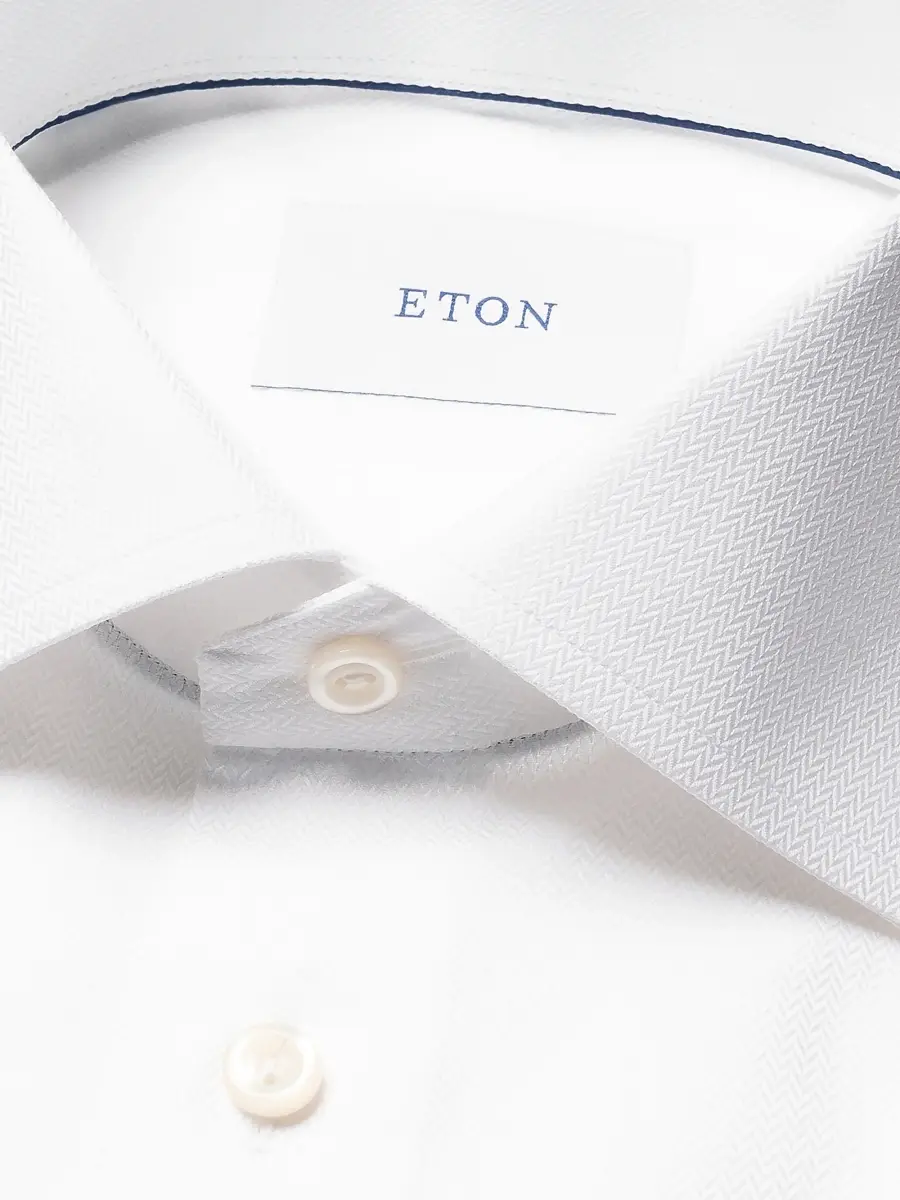 Eton Men's Herringbone Twill Shirt | Thumbnail 8 Eton Men's Herringbone Twill Shirt | Thumbnail 8