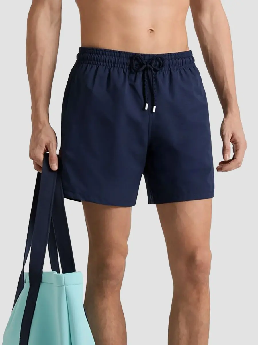 Vilebrequin Men's Solid Micro-Perforated Light Swim Shorts | Thumbnail 2