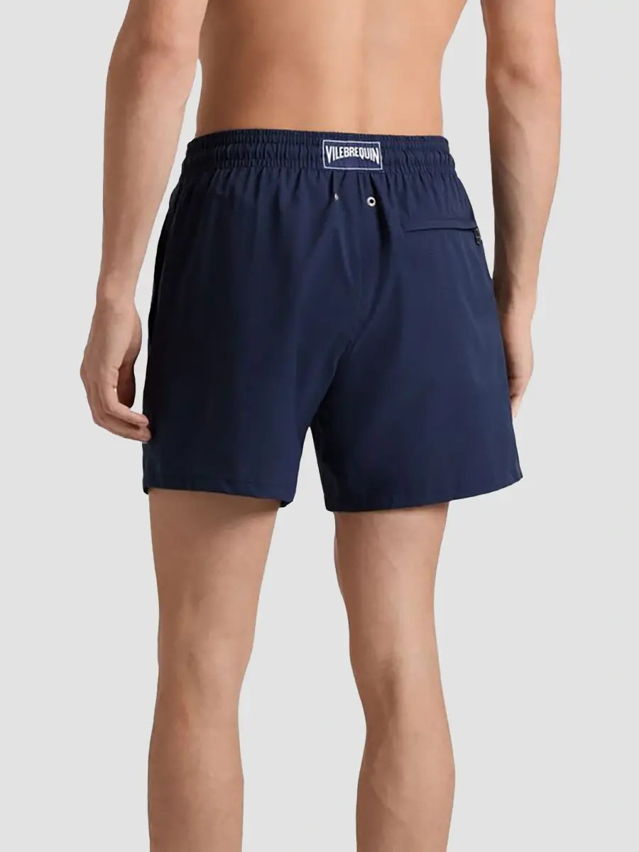 Vilebrequin Men's Solid Micro-Perforated Light Swim Shorts | Thumbnail 3