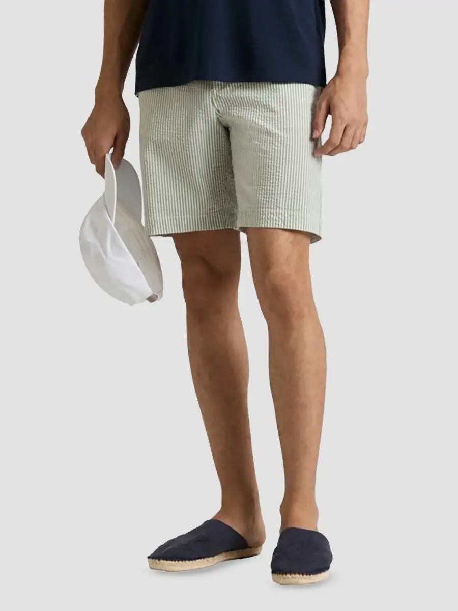Vilebrequin Men's Cloudy Stripes Seersucker Shorts | Thumbnail 4 Vilebrequin Men's Cloudy Stripes Seersucker Shorts | Thumbnail 4