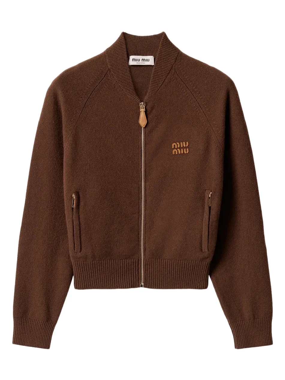 Miu Miu Women's Cashmere Zipper Cardigan
