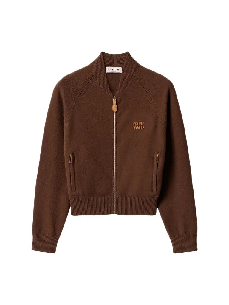 Women's Cashmere Zipper Cardigan Women's Cashmere Zipper Cardigan