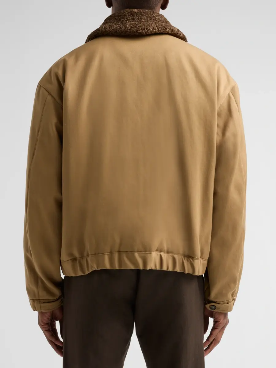 Emporio Armani Men's Shearling Bomber Jacket | Thumbnail 3