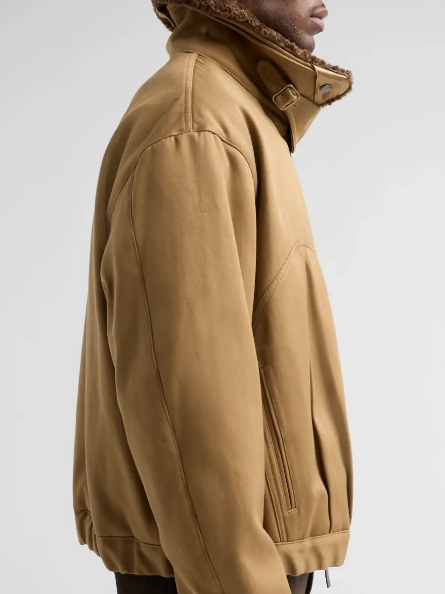 Emporio Armani Men's Shearling Bomber Jacket | Thumbnail 5