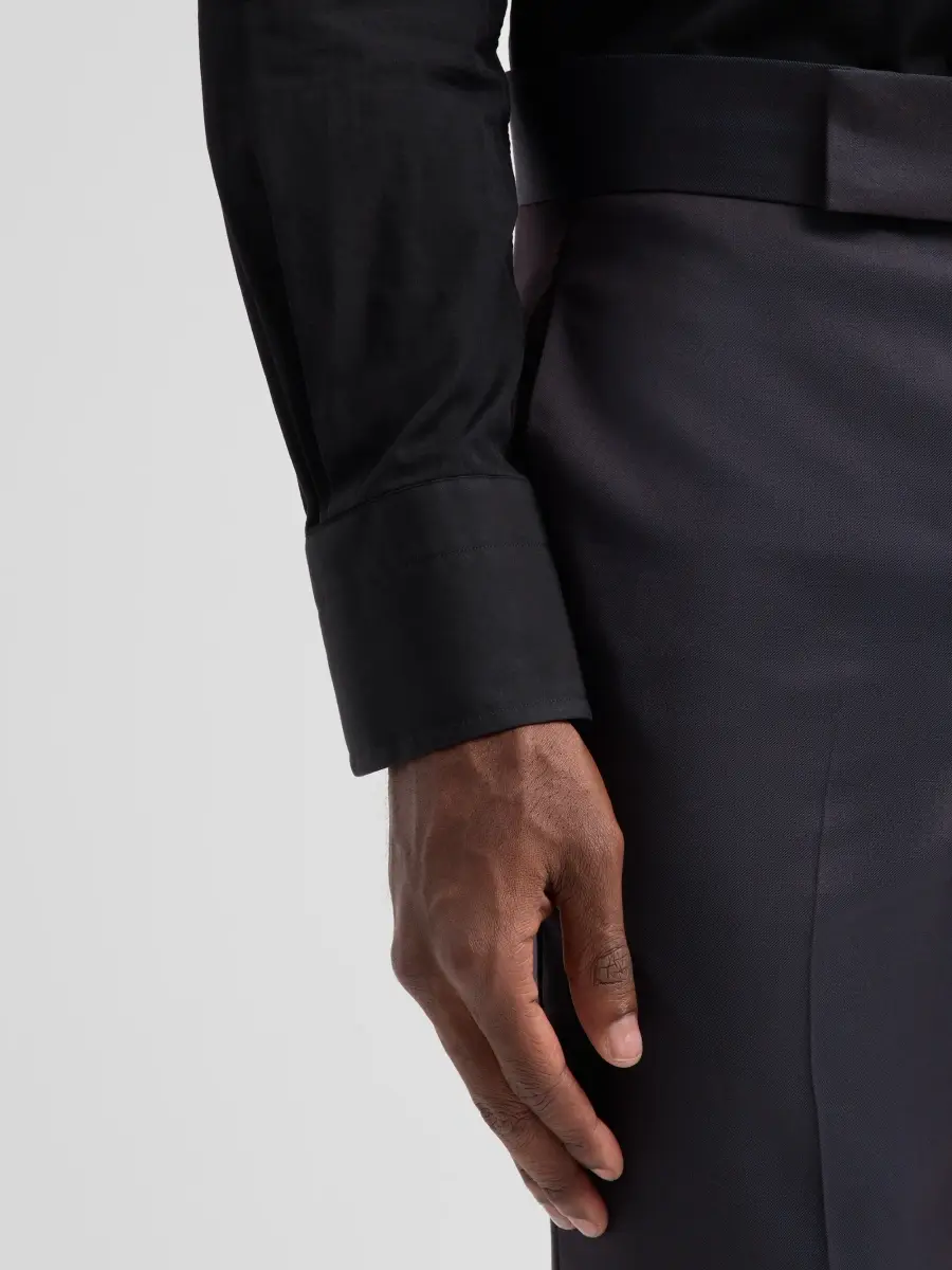 Emporio Armani Men's Woven Satin-Trim Single-Breasted Suit | Thumbnail 10