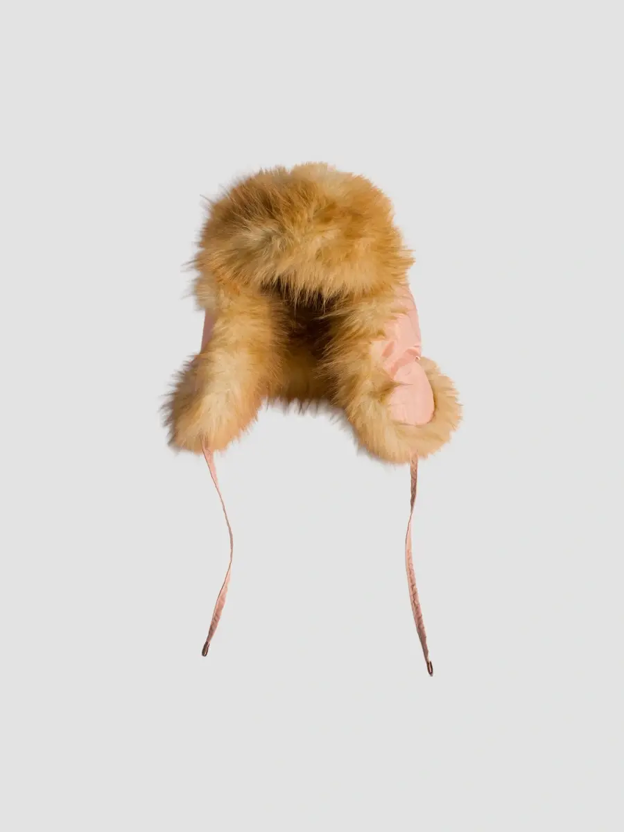 Miu Miu Women's Technical Fabric and Faux Fur Trapper Hat | Thumbnail 2 Miu Miu Women's Technical Fabric and Faux Fur Trapper Hat | Thumbnail 2