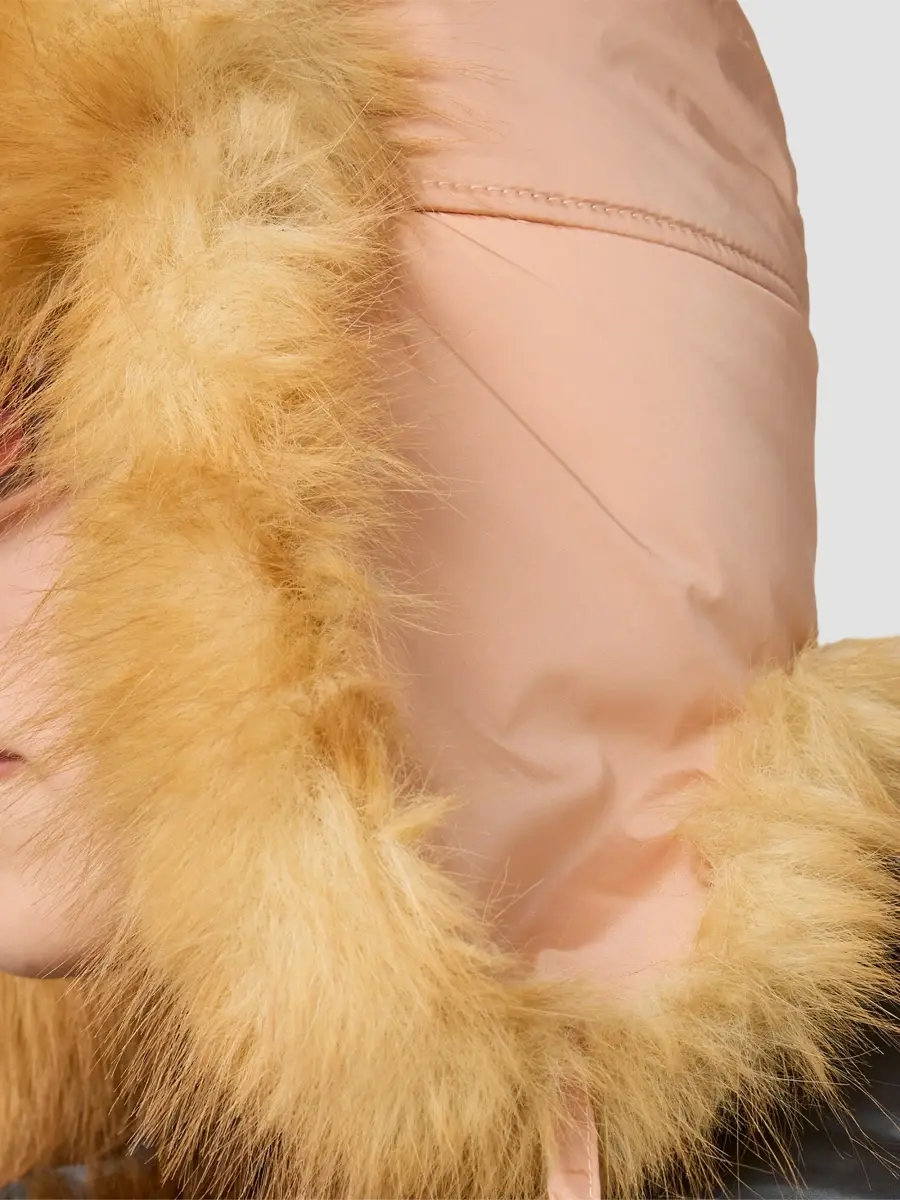 Miu Miu Women's Technical Fabric and Faux Fur Trapper Hat | Thumbnail 4 Miu Miu Women's Technical Fabric and Faux Fur Trapper Hat | Thumbnail 4