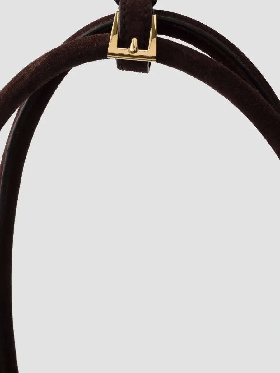 Prada Women's Medium Suede Tote Bag | Thumbnail 5 Prada Women's Medium Suede Tote Bag | Thumbnail 5