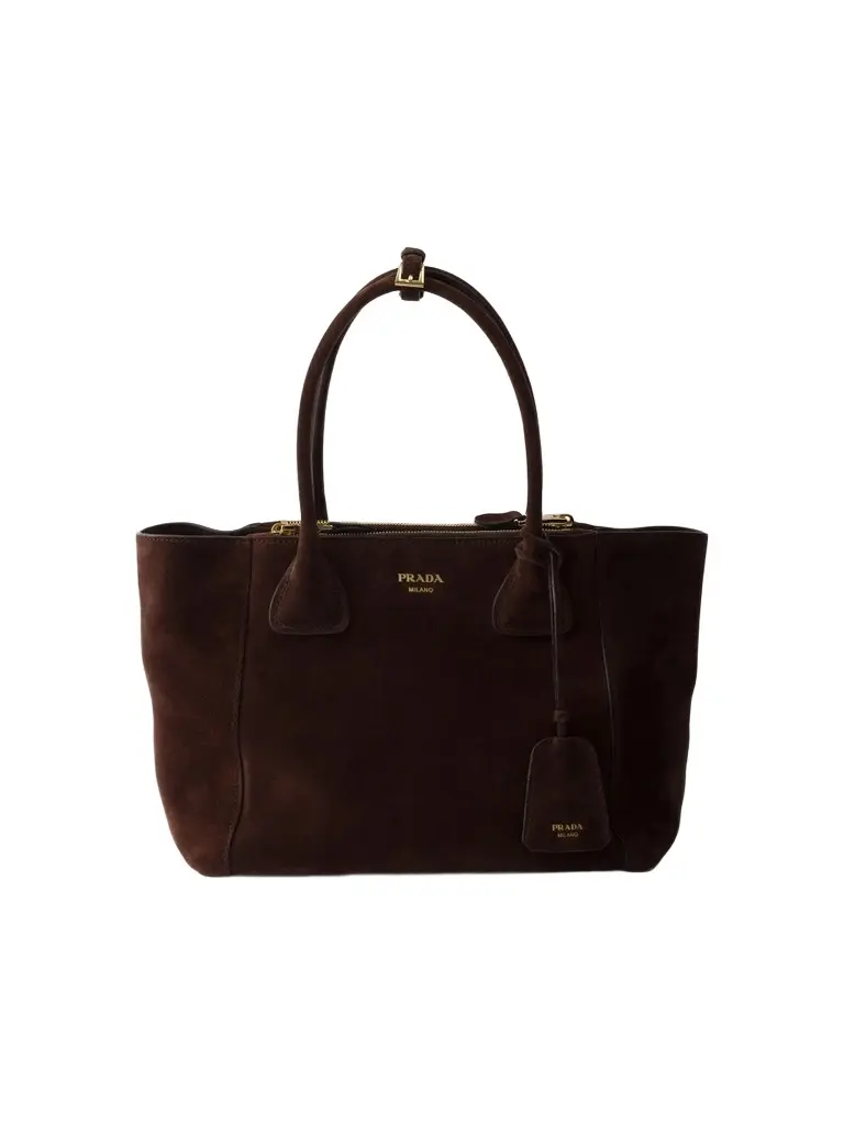 Prada Women's Medium Suede Tote Bag