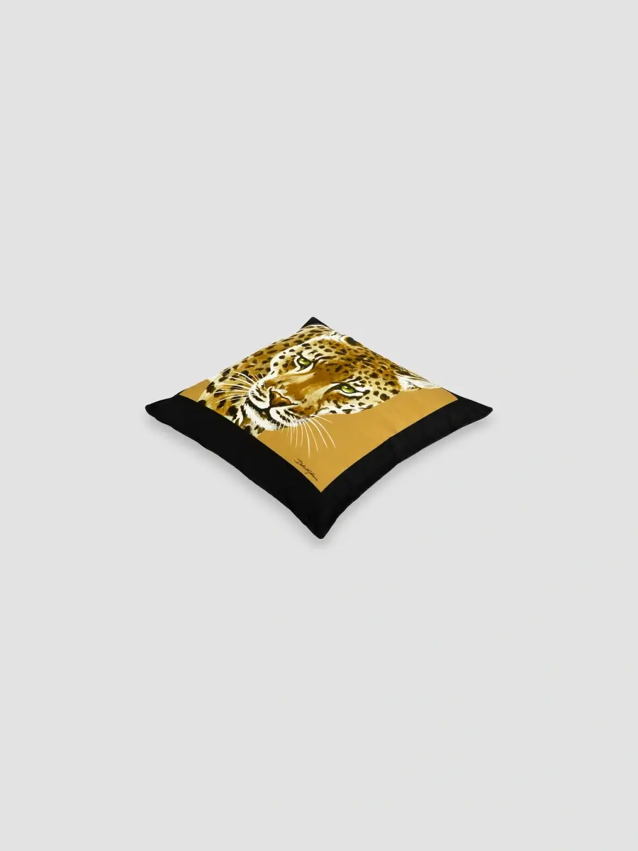 Dolce & Gabbana Leopard Graphic Cotton Cushion | Thumbnail 2 Dolce & Gabbana Leopard Graphic Cotton Cushion | Thumbnail 2