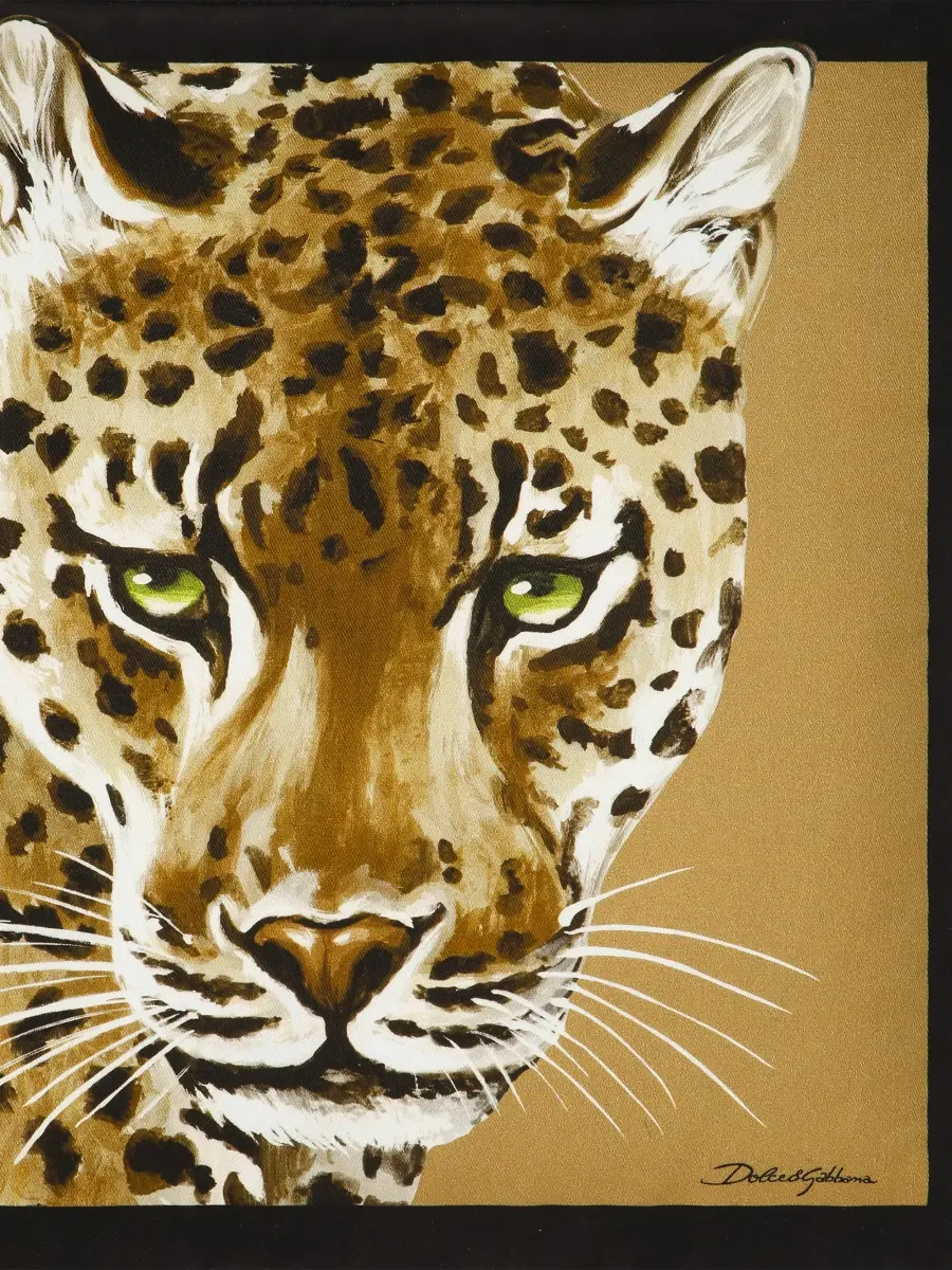 Dolce & Gabbana Leopard Graphic Cotton Cushion | Thumbnail 4 Dolce & Gabbana Leopard Graphic Cotton Cushion | Thumbnail 4