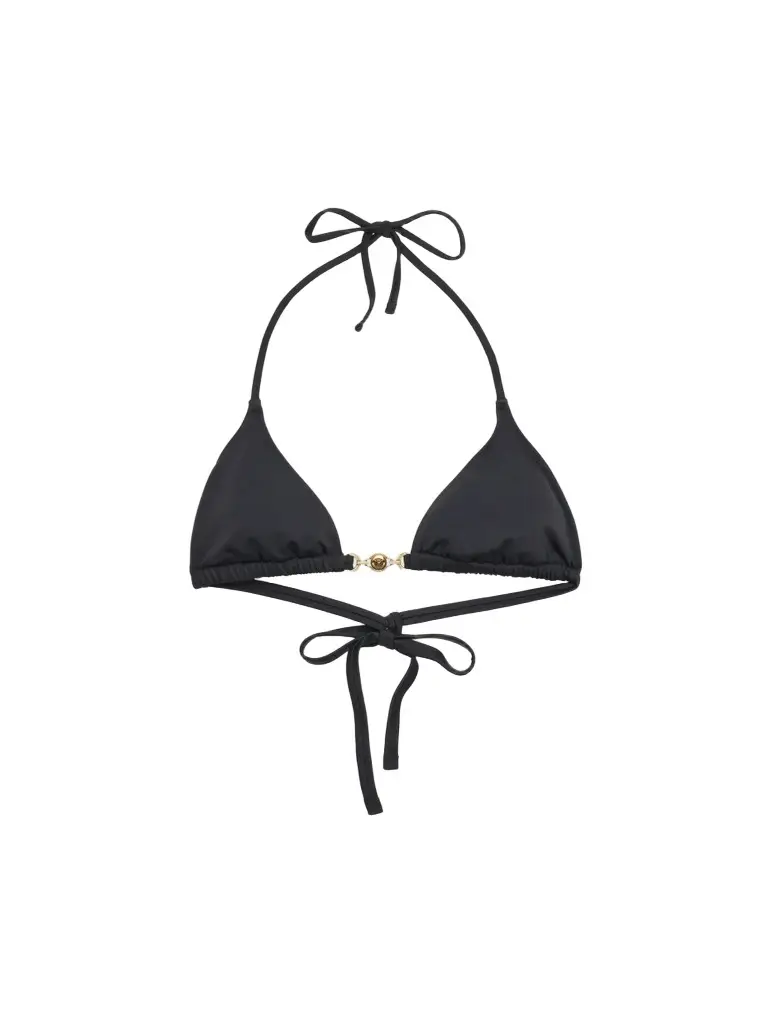 Versace Women's Medusa Charm Triangle Bikini Top