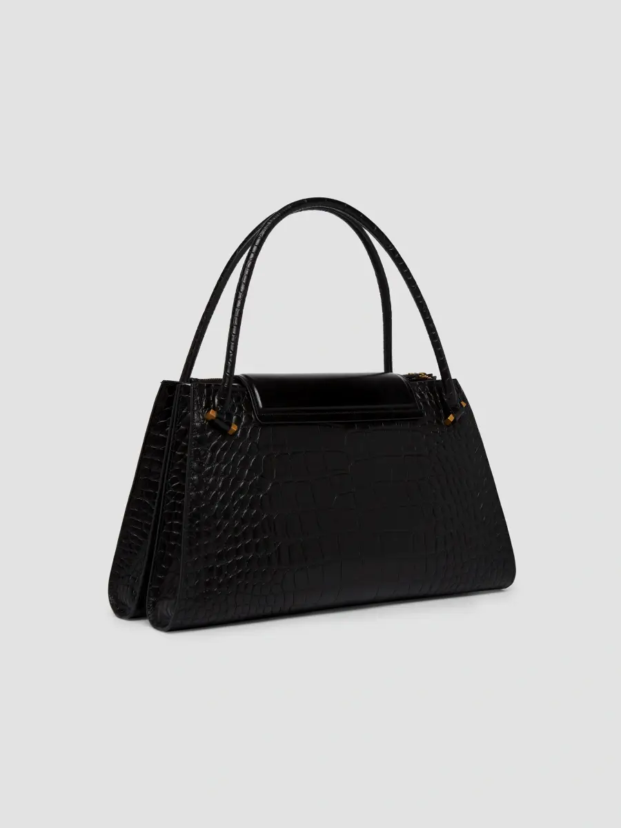 Versace Women's Severine Large Leather Top Handle Bag | Thumbnail 3 Versace Women's Severine Large Leather Top Handle Bag | Thumbnail 3