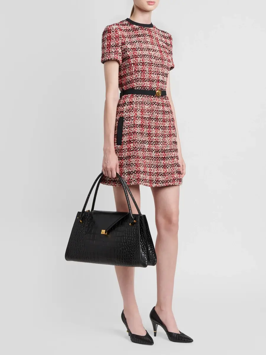 Versace Women's Severine Large Leather Top Handle Bag | Thumbnail 5 Versace Women's Severine Large Leather Top Handle Bag | Thumbnail 5