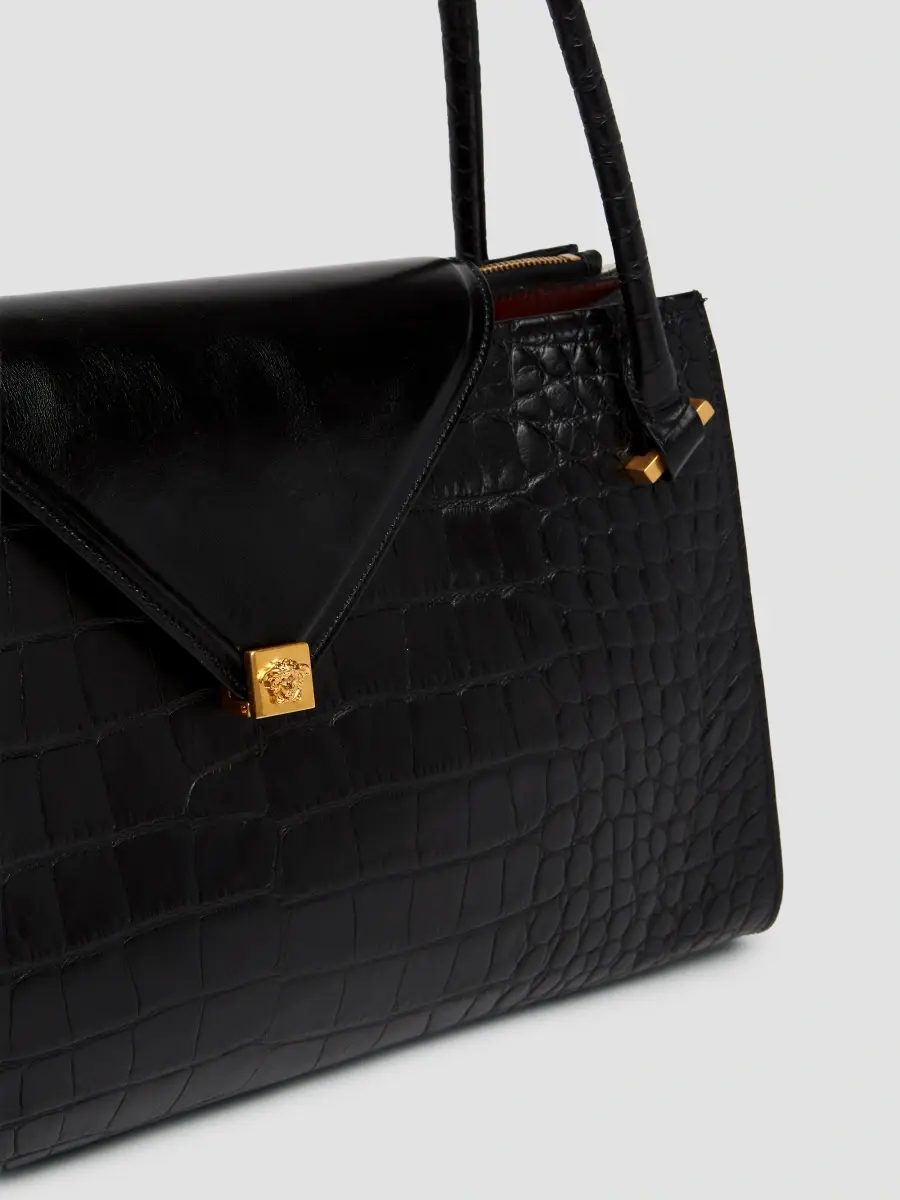 Versace Women's Severine Large Leather Top Handle Bag | Thumbnail 6 Versace Women's Severine Large Leather Top Handle Bag | Thumbnail 6