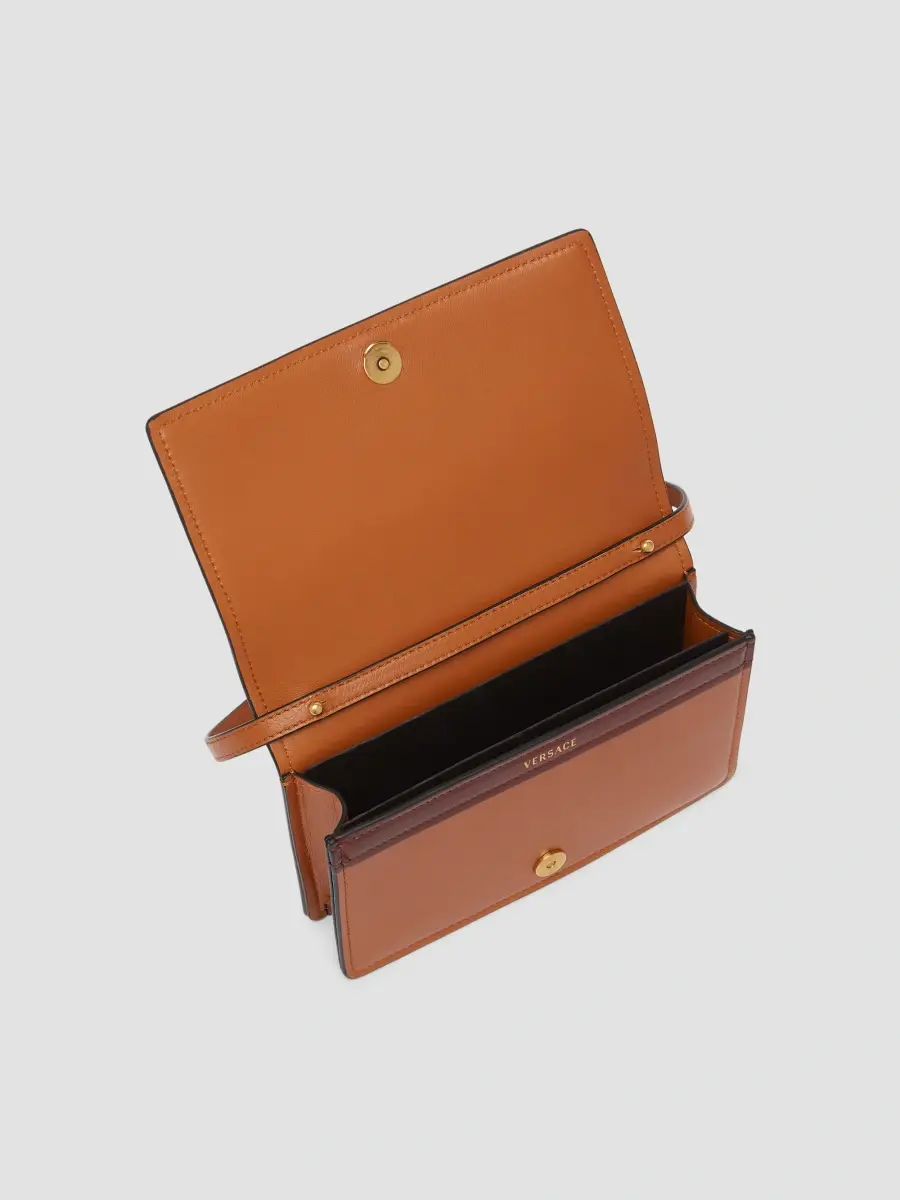 Versace Women's Emblème Mini Leather Clutch | Thumbnail 4 Versace Women's Emblème Mini Leather Clutch | Thumbnail 4