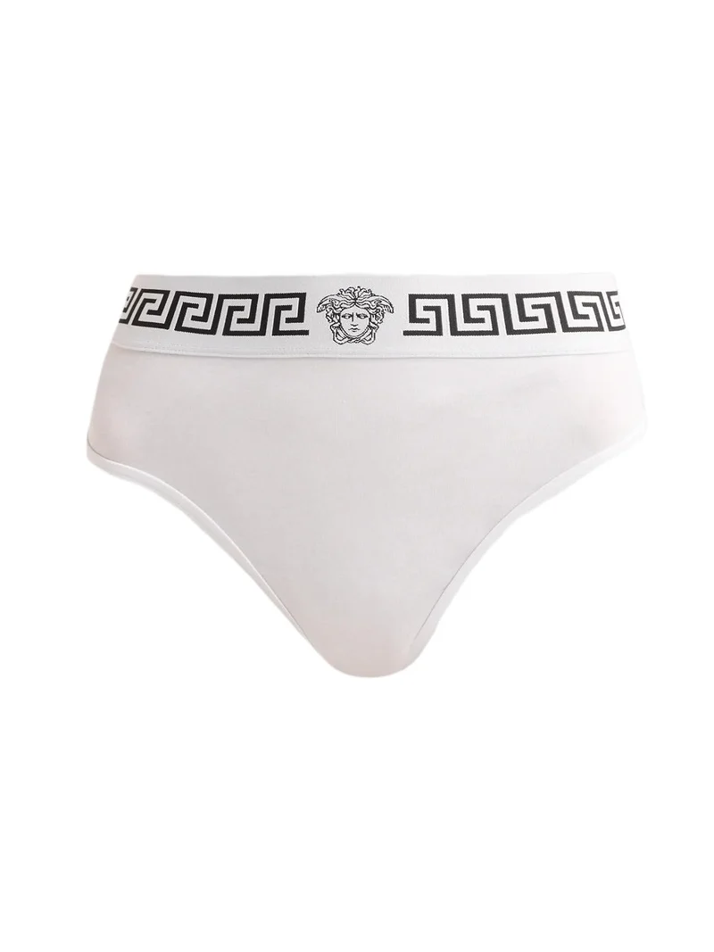 Versace Women's Greek Key High-Cut Panty