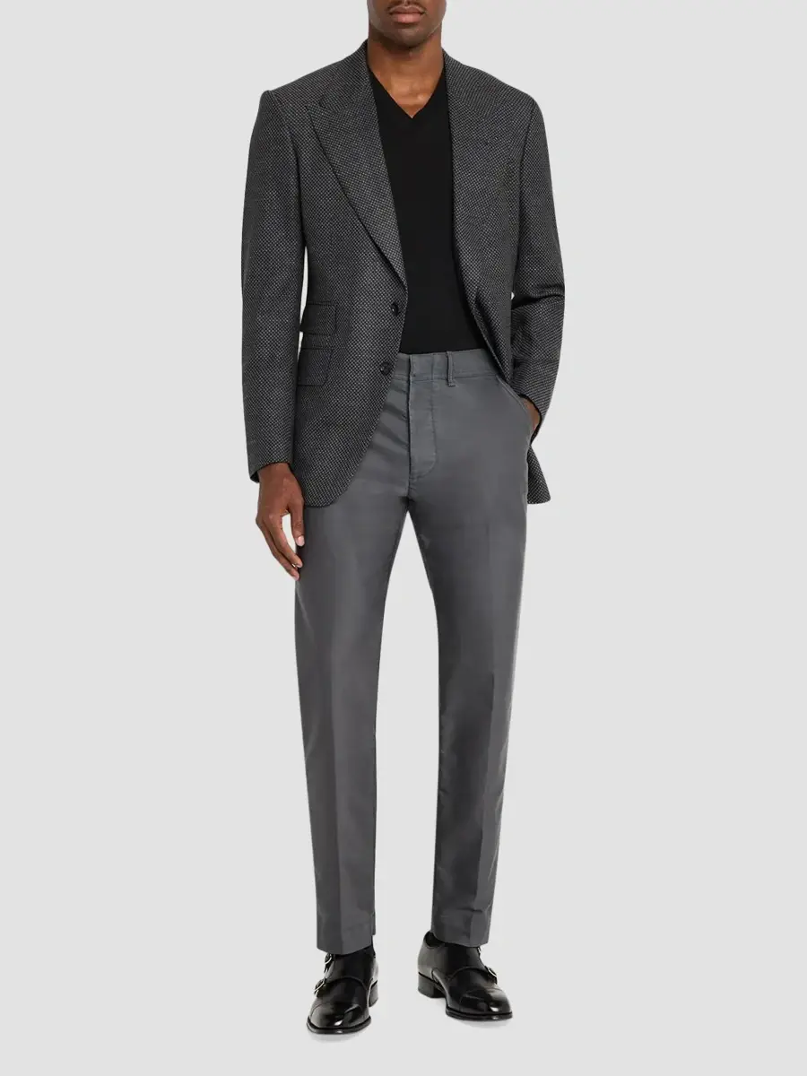 Kiton Men's Birdseye Wool-Blend Sport Jacket | Thumbnail 2 Kiton Men's Birdseye Wool-Blend Sport Jacket | Thumbnail 2