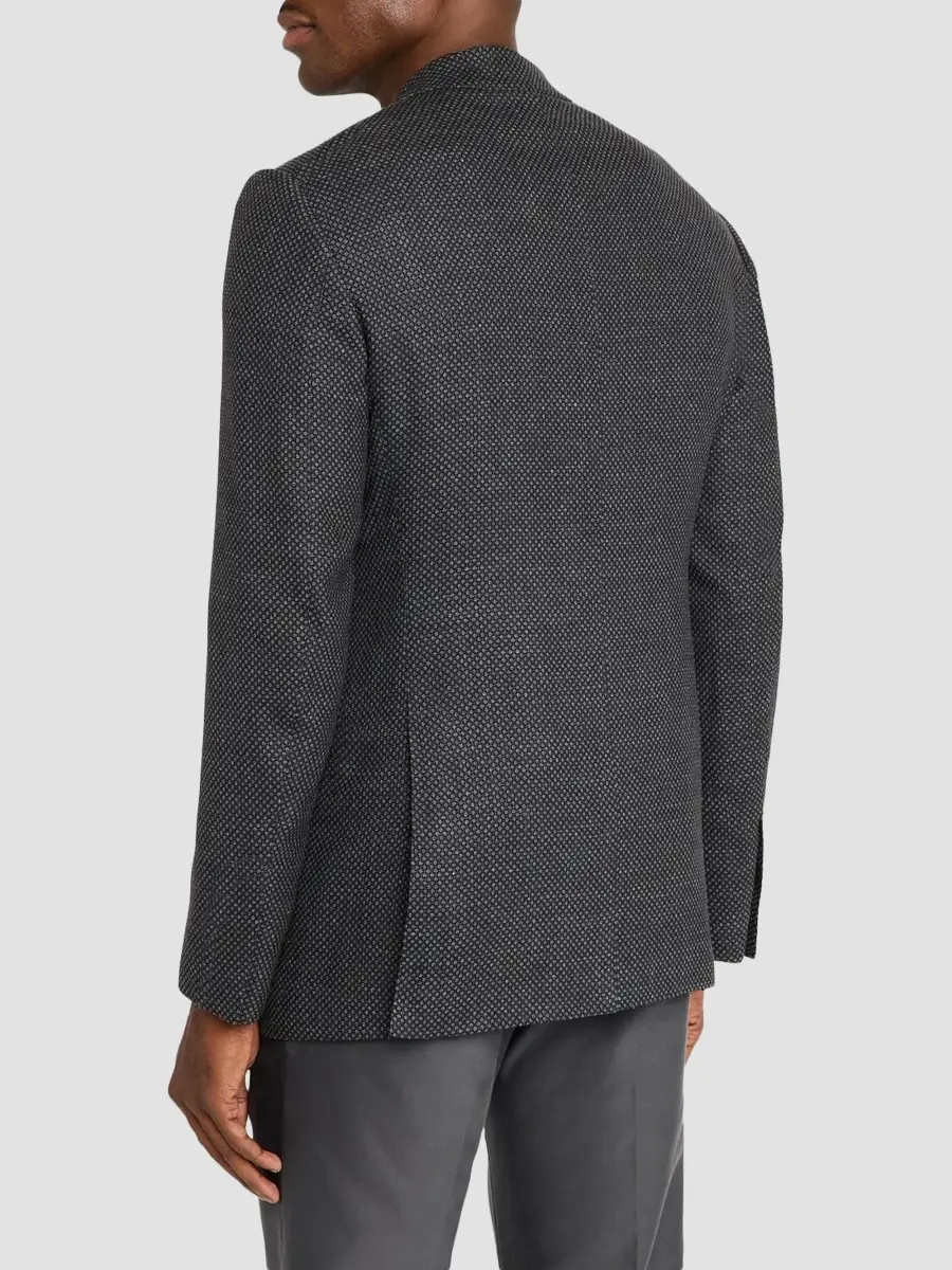 Kiton Men's Birdseye Wool-Blend Sport Jacket | Thumbnail 3 Kiton Men's Birdseye Wool-Blend Sport Jacket | Thumbnail 3