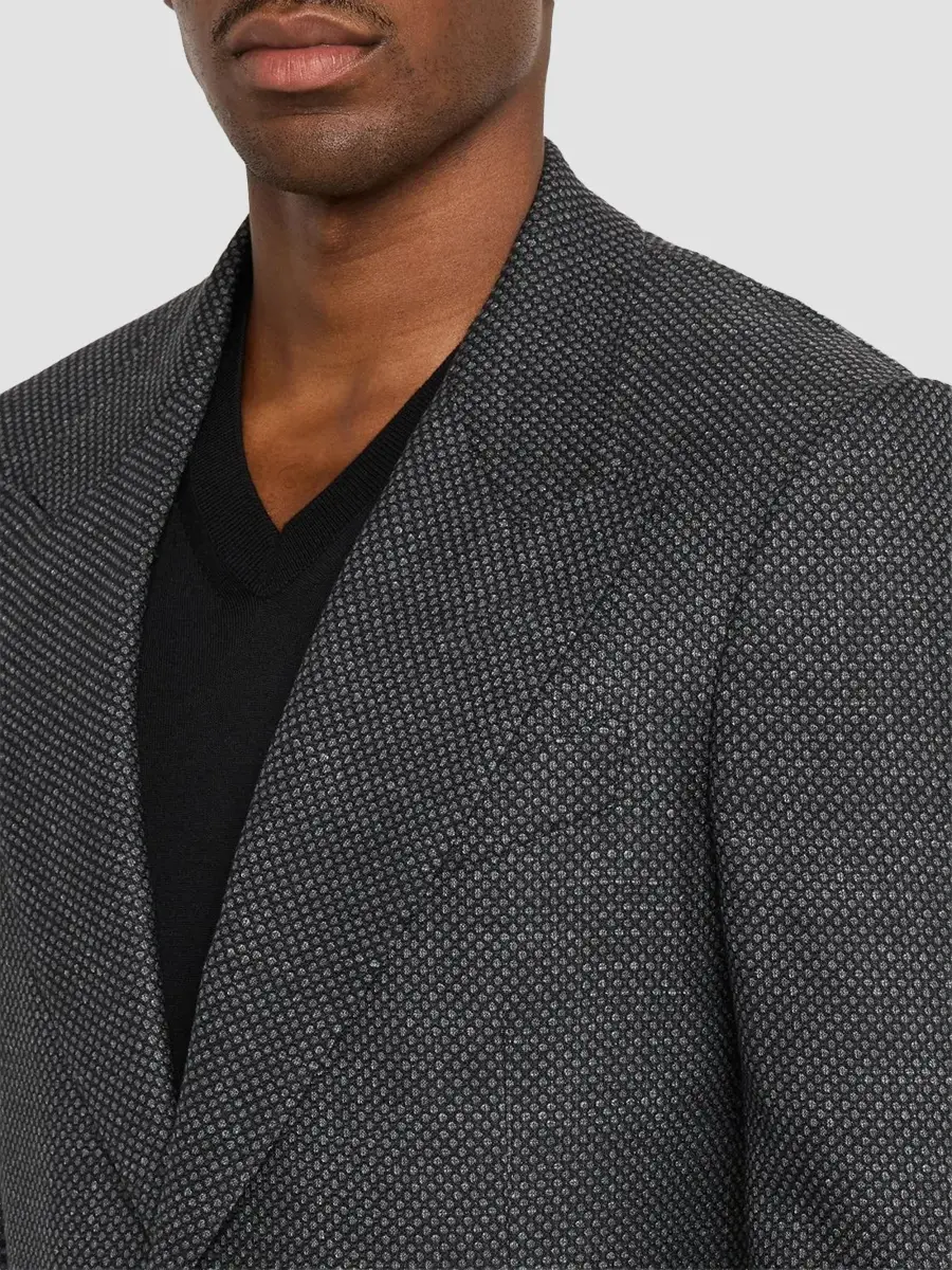 Kiton Men's Birdseye Wool-Blend Sport Jacket | Thumbnail 5 Kiton Men's Birdseye Wool-Blend Sport Jacket | Thumbnail 5
