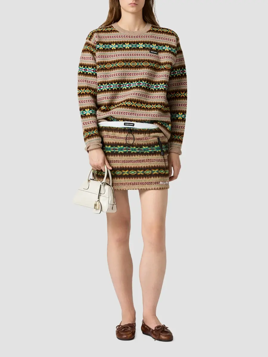Miu Miu Women's Wool Sweater | Thumbnail 2 Miu Miu Women's Wool Sweater | Thumbnail 2