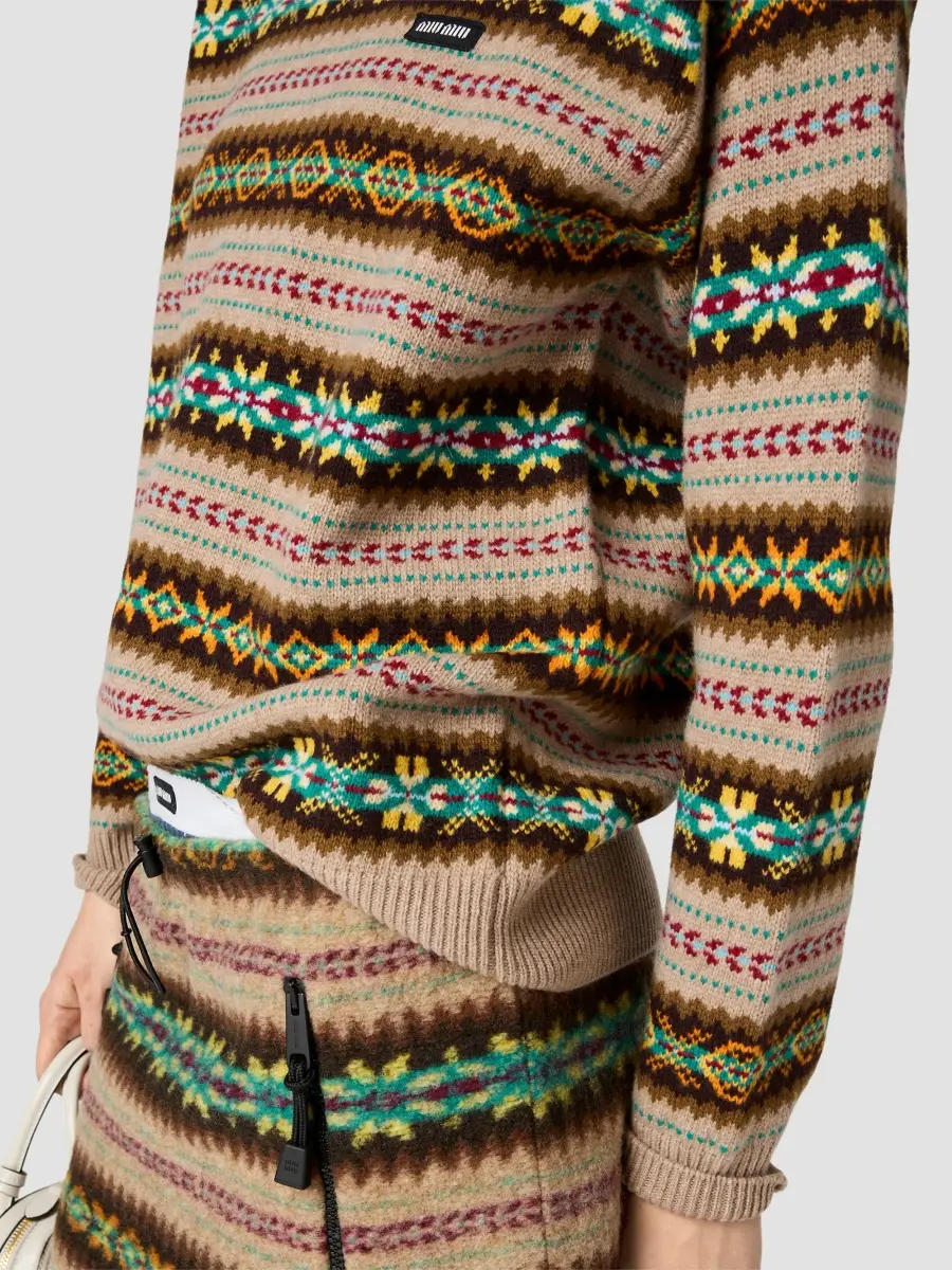 Miu Miu Women's Wool Sweater | Thumbnail 5 Miu Miu Women's Wool Sweater | Thumbnail 5