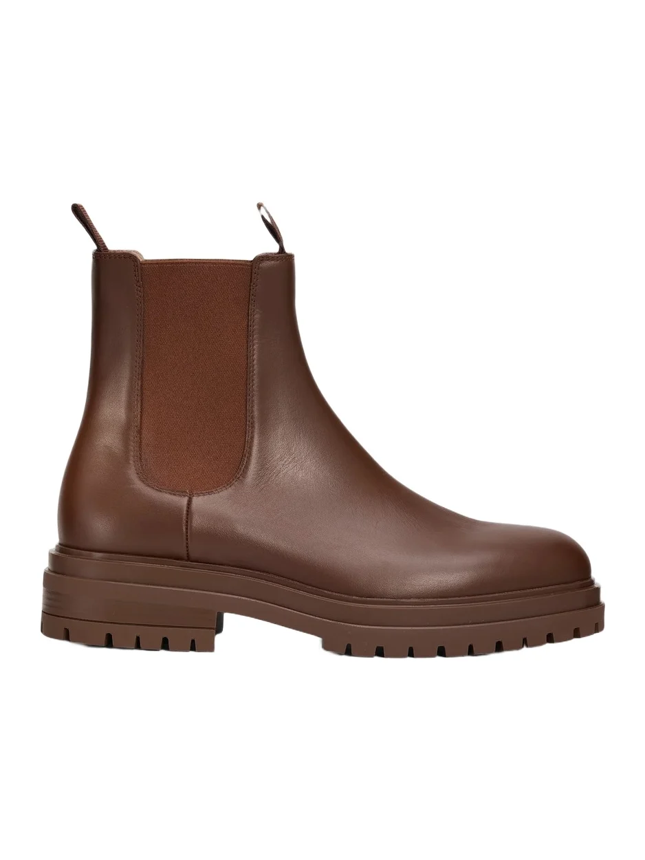 Gianvito Rossi Men's Chester Paro Leather Chelsea Boots