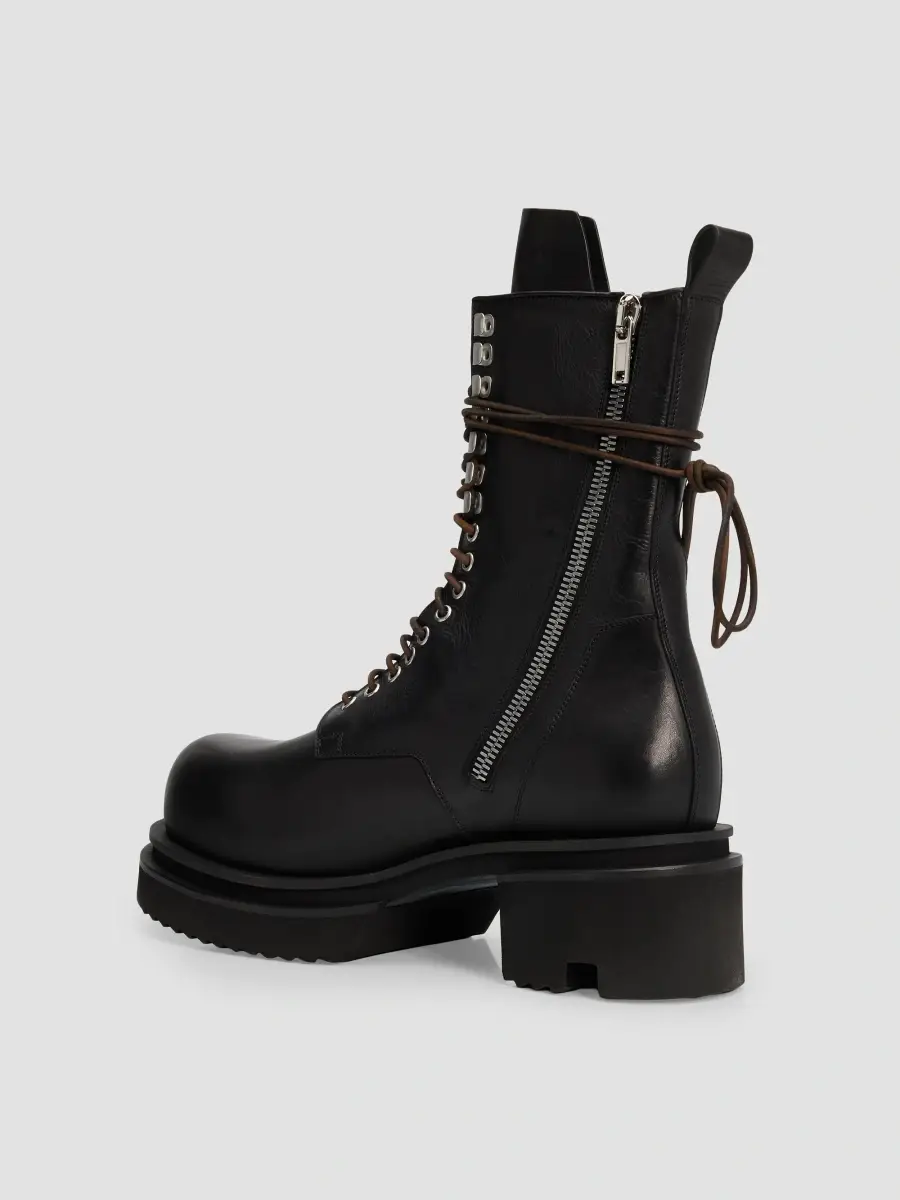 Rick Owens Men's Tower Lace-Up Bogun Boots | Thumbnail 4 Rick Owens Men's Tower Lace-Up Bogun Boots | Thumbnail 4